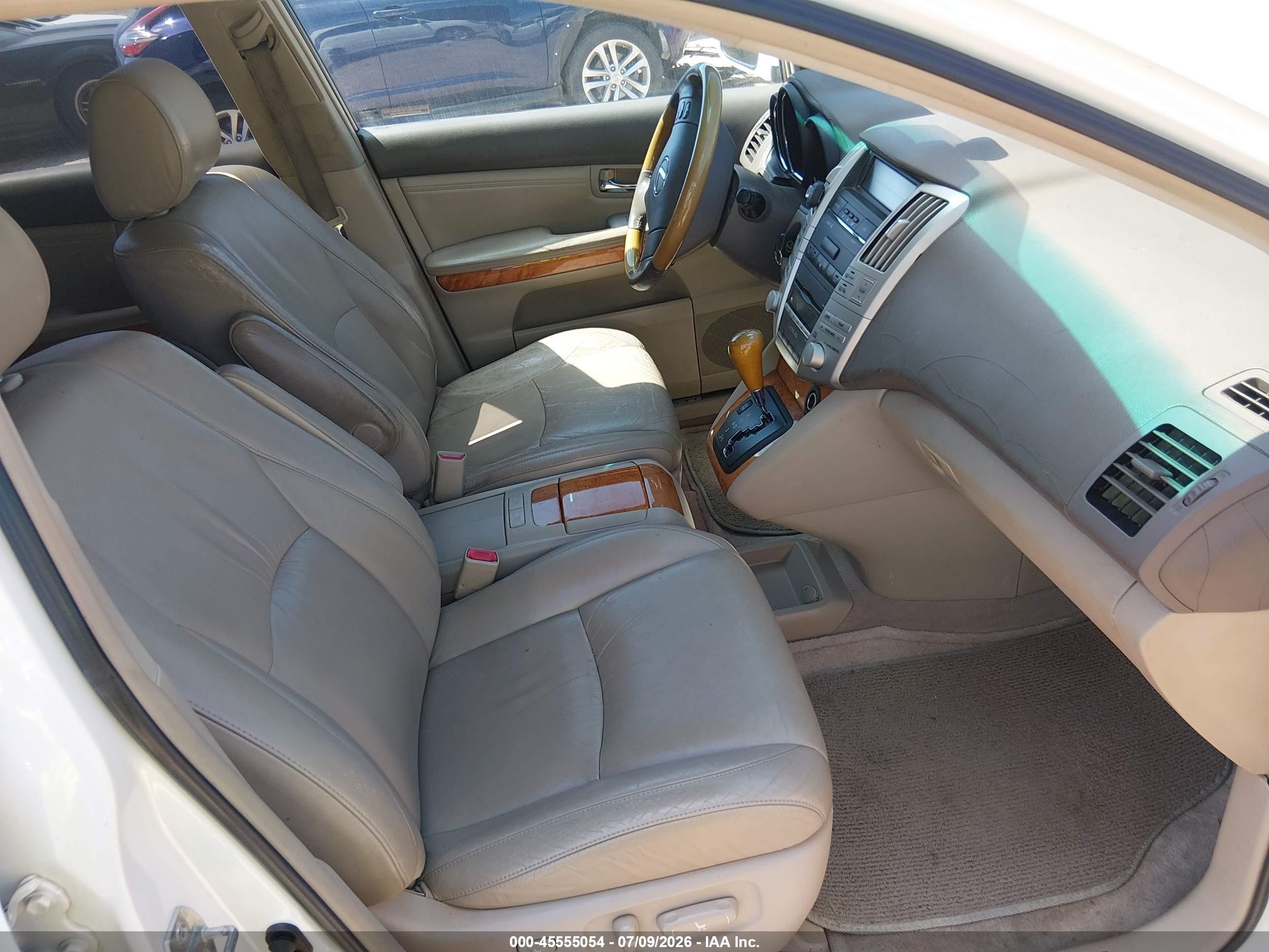 2007 Lexus Rx 350   White vin: 2T2GK31U77C013836