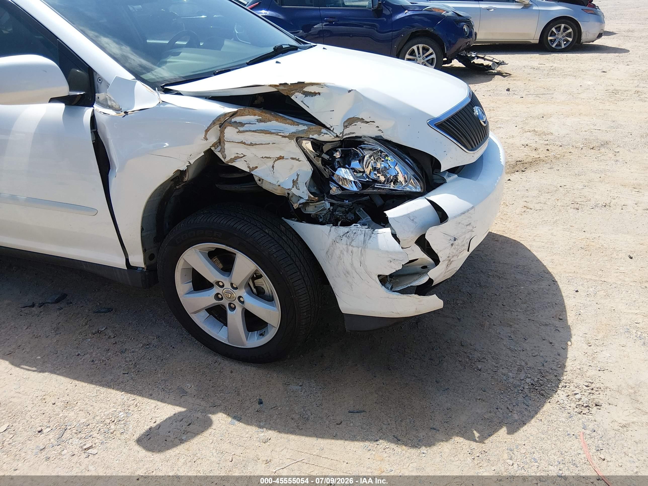2007 Lexus Rx 350   White vin: 2T2GK31U77C013836