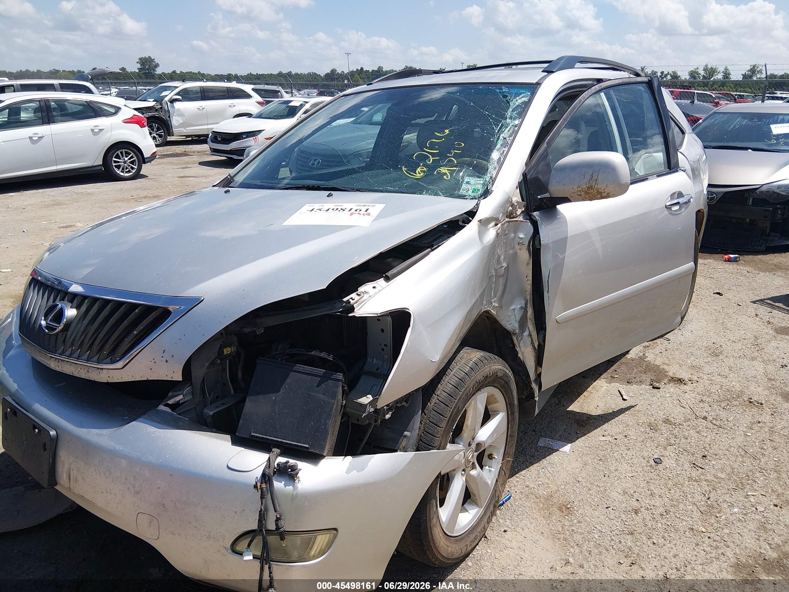 2008 Lexus Rx 350 Silver vin: 2T2GK31U78C031593