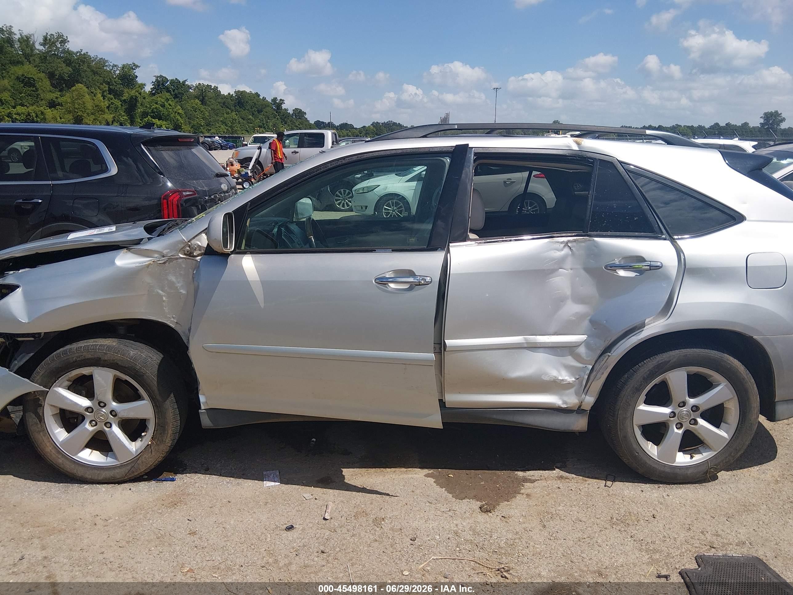 2008 Lexus Rx 350 Silver vin: 2T2GK31U78C031593