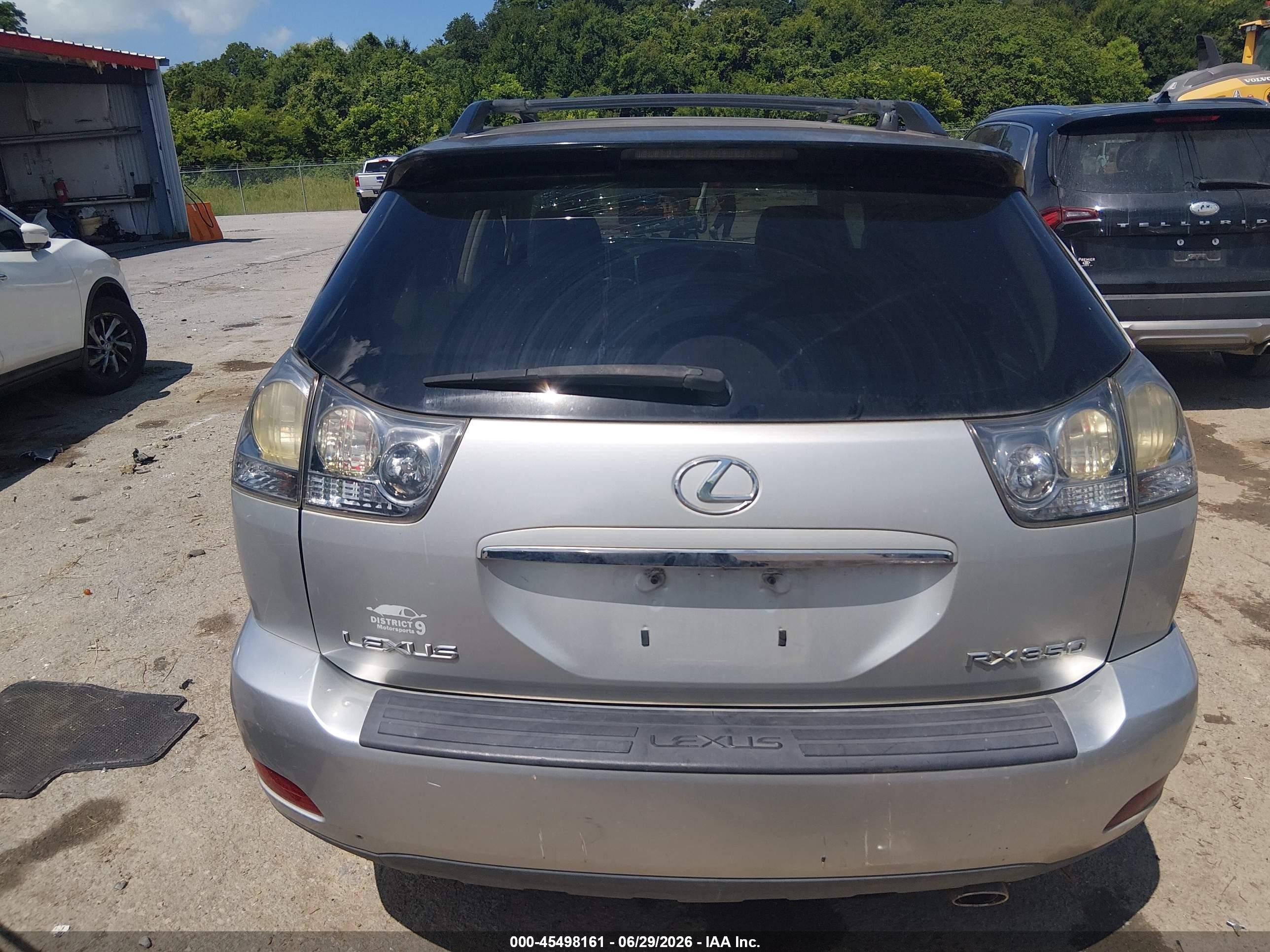 2008 Lexus Rx 350 Silver vin: 2T2GK31U78C031593