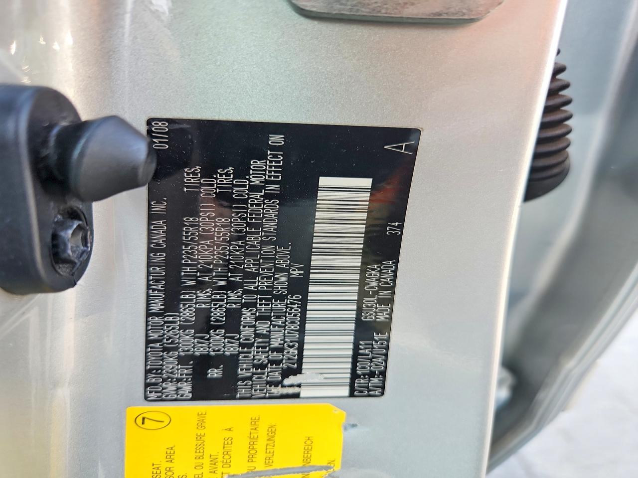 2008 Lexus Rx 350 Серебряный vin: 2T2GK31U78C056476