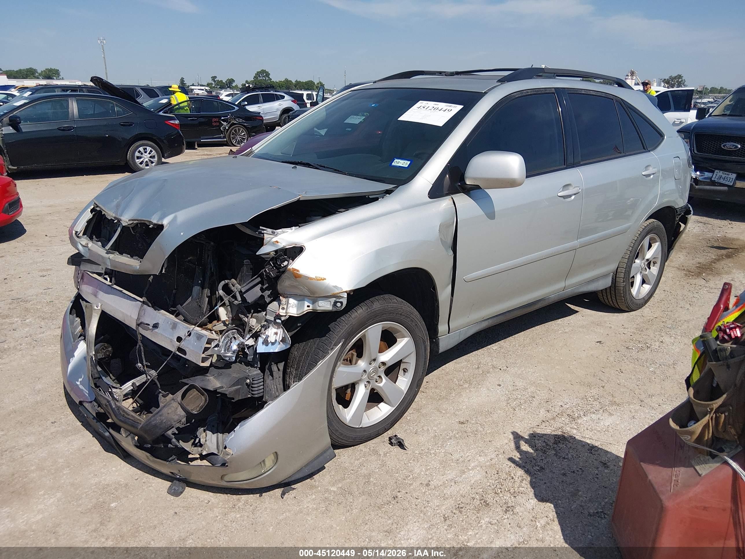 2007 Lexus Rx 350   Silver vin: 2T2GK31U87C002635