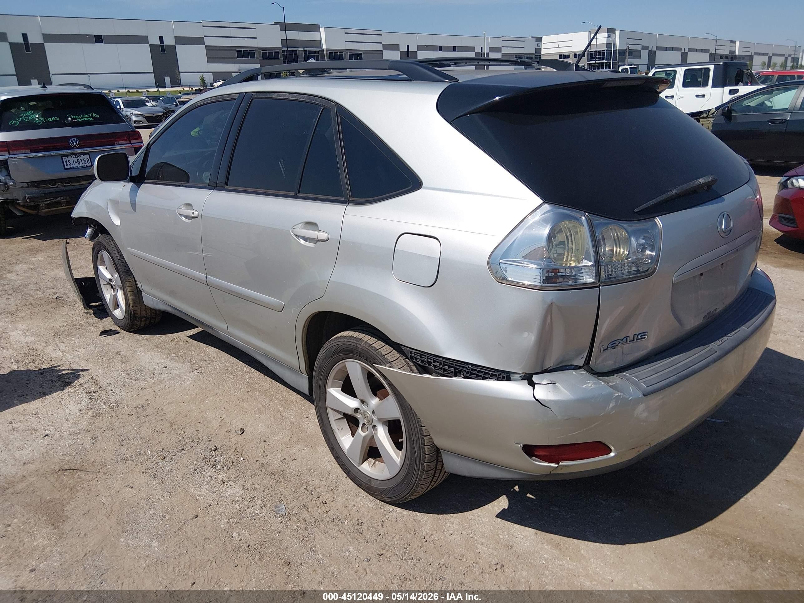 2007 Lexus Rx 350   Silver vin: 2T2GK31U87C002635