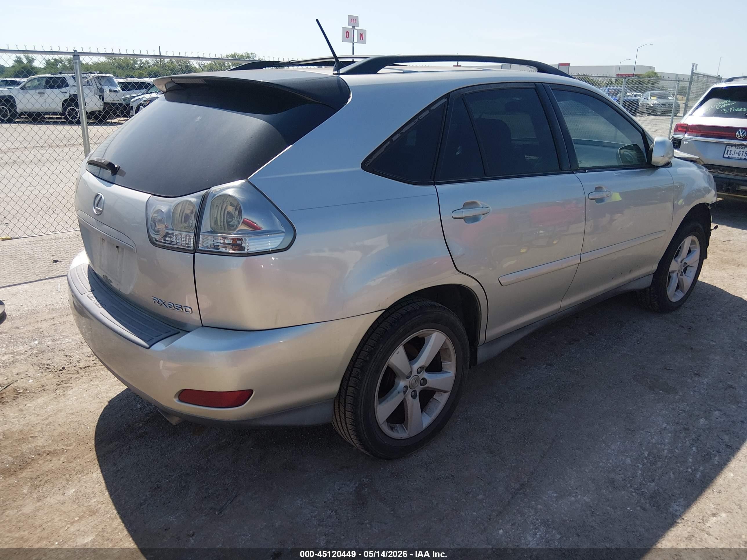 2007 Lexus Rx 350   Silver vin: 2T2GK31U87C002635