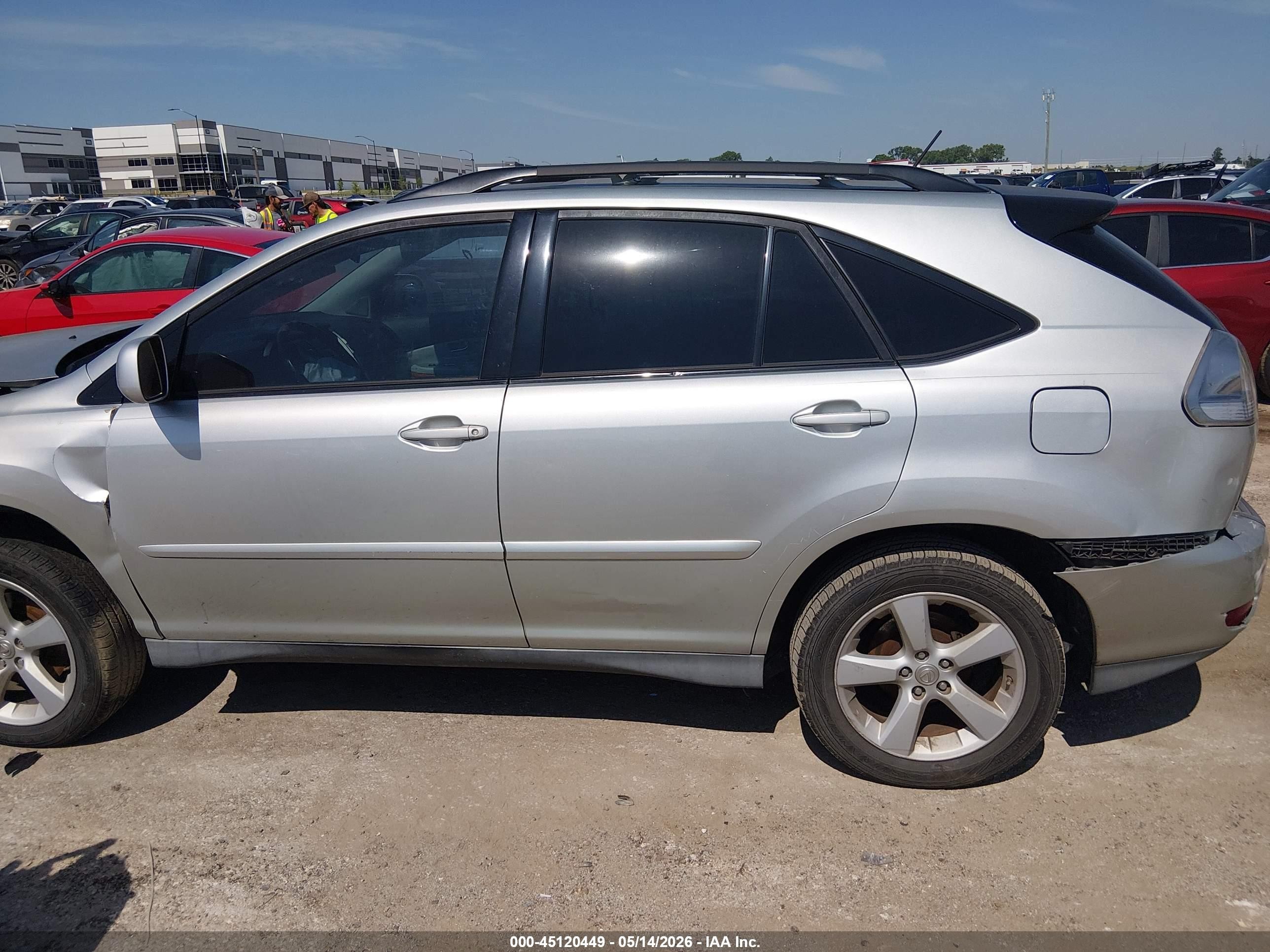 2007 Lexus Rx 350   Silver vin: 2T2GK31U87C002635