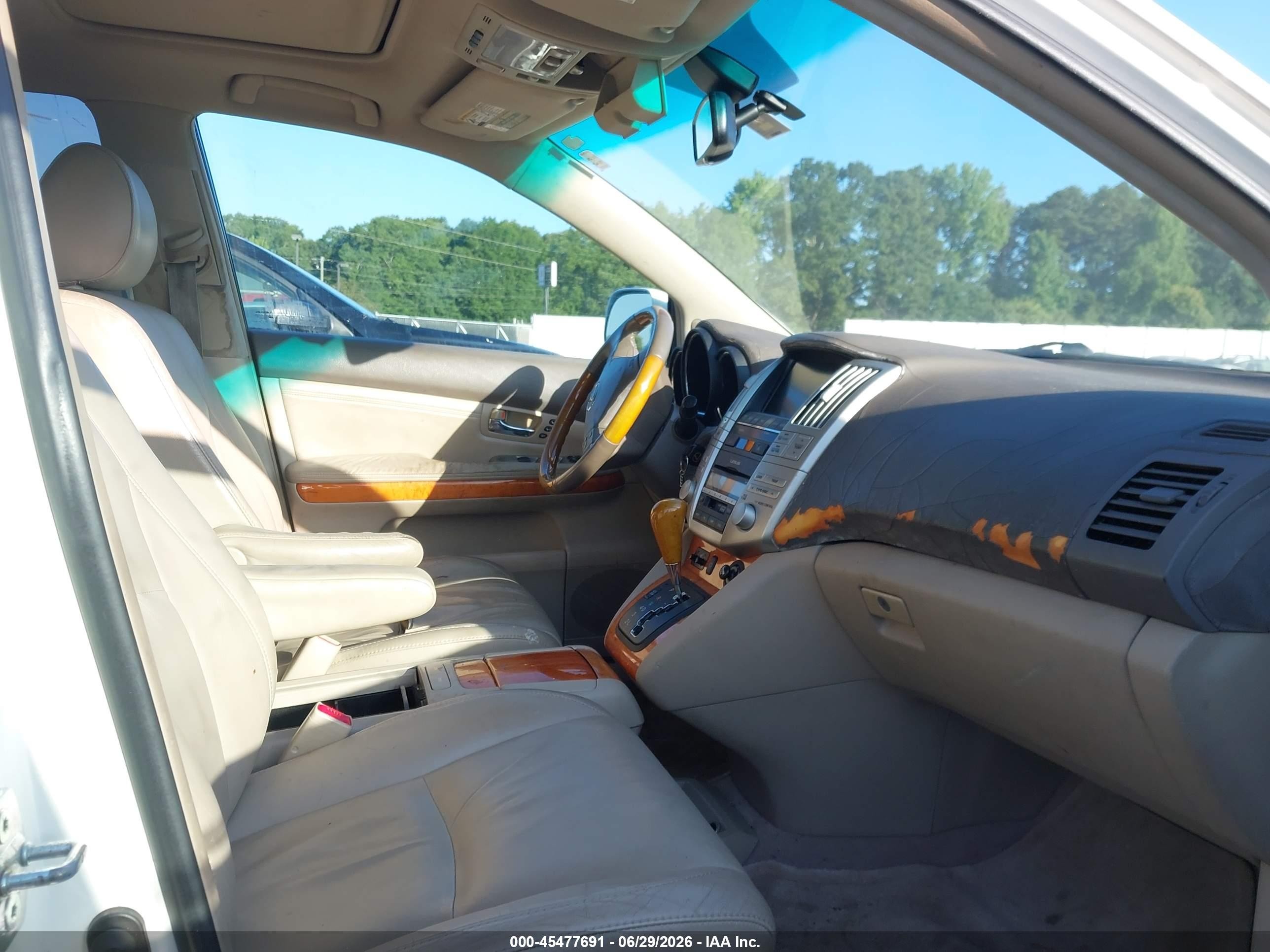 2007 Lexus Rx 350   Белый vin: 2T2GK31U87C012324