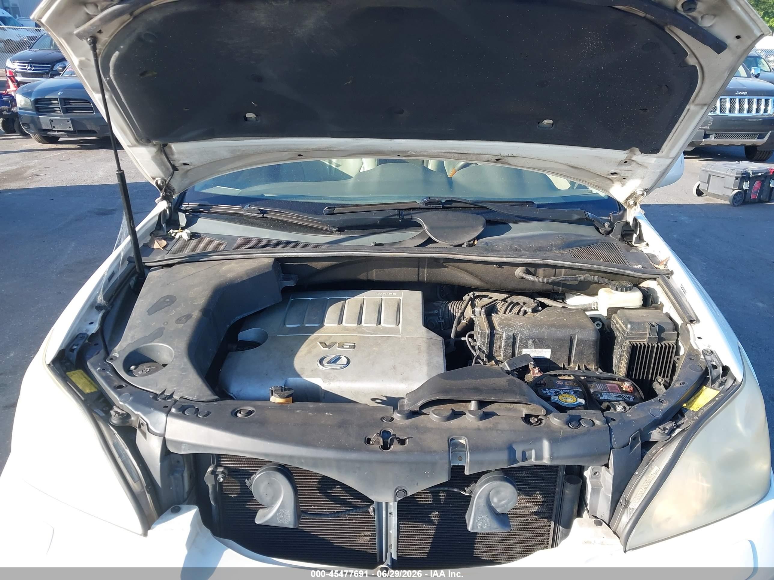 2007 Lexus Rx 350   Белый vin: 2T2GK31U87C012324