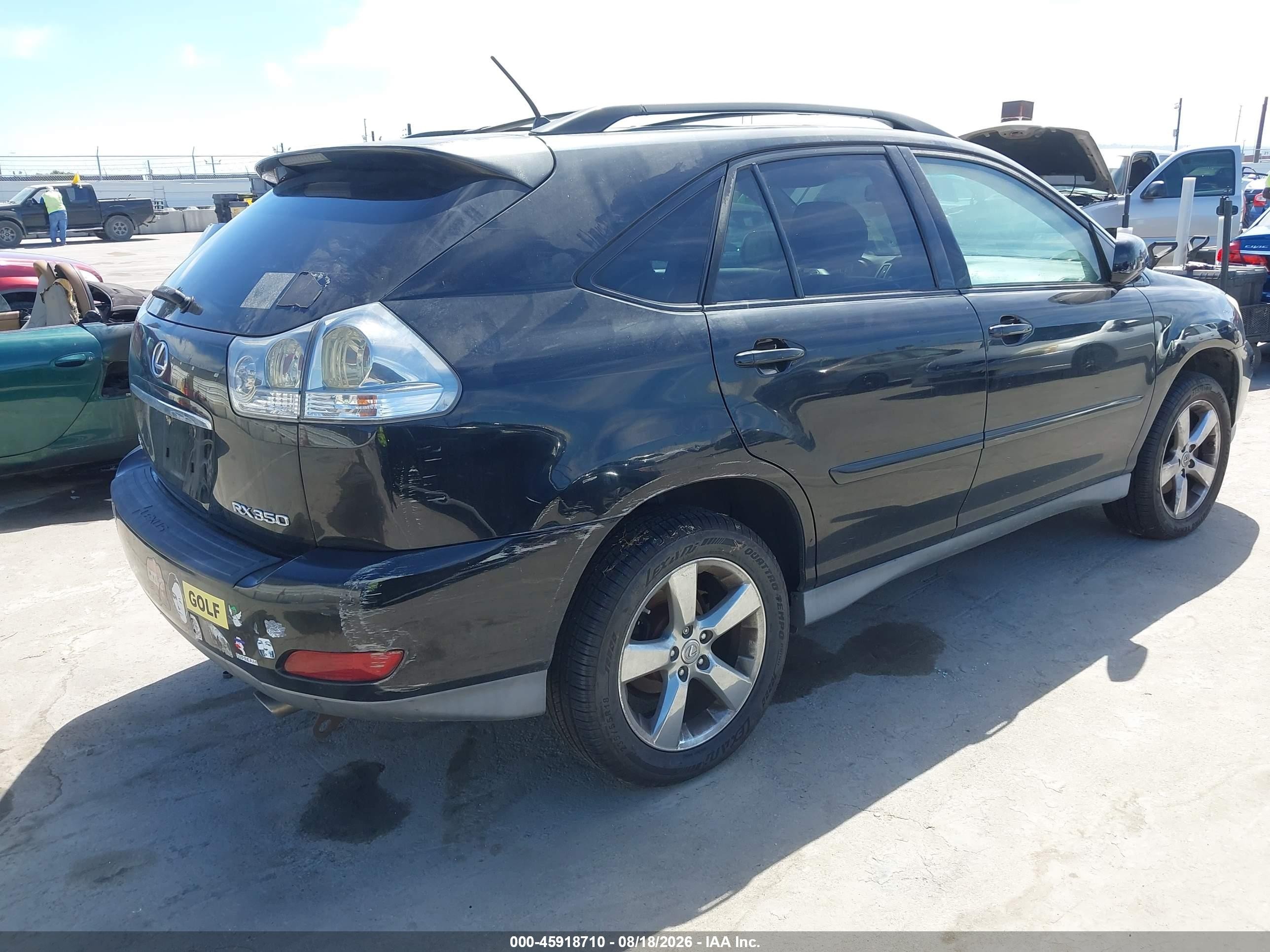 2007 Lexus Rx 350 Black vin: 2T2GK31U87C015000