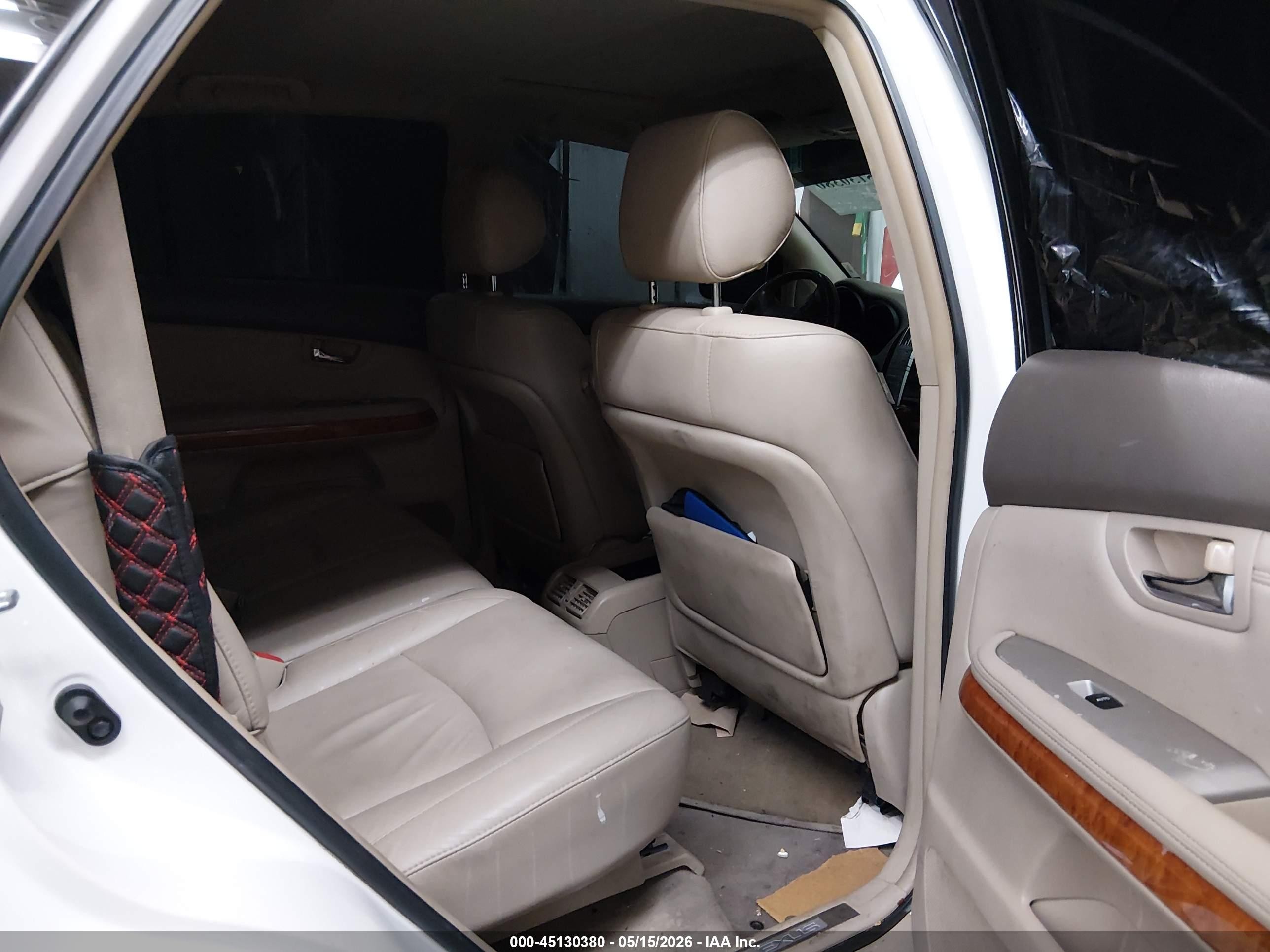 2008 Lexus Rx 350   White vin: 2T2GK31U88C028413