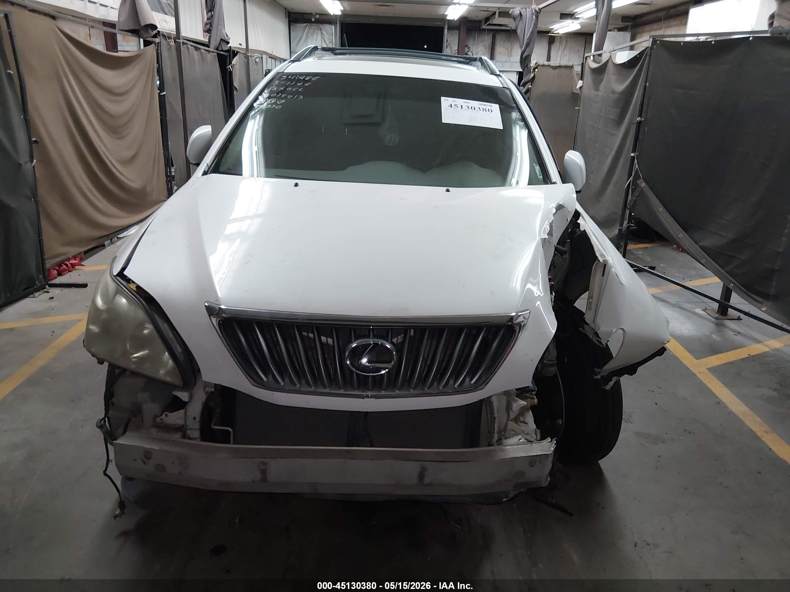 2008 Lexus Rx 350   White vin: 2T2GK31U88C028413