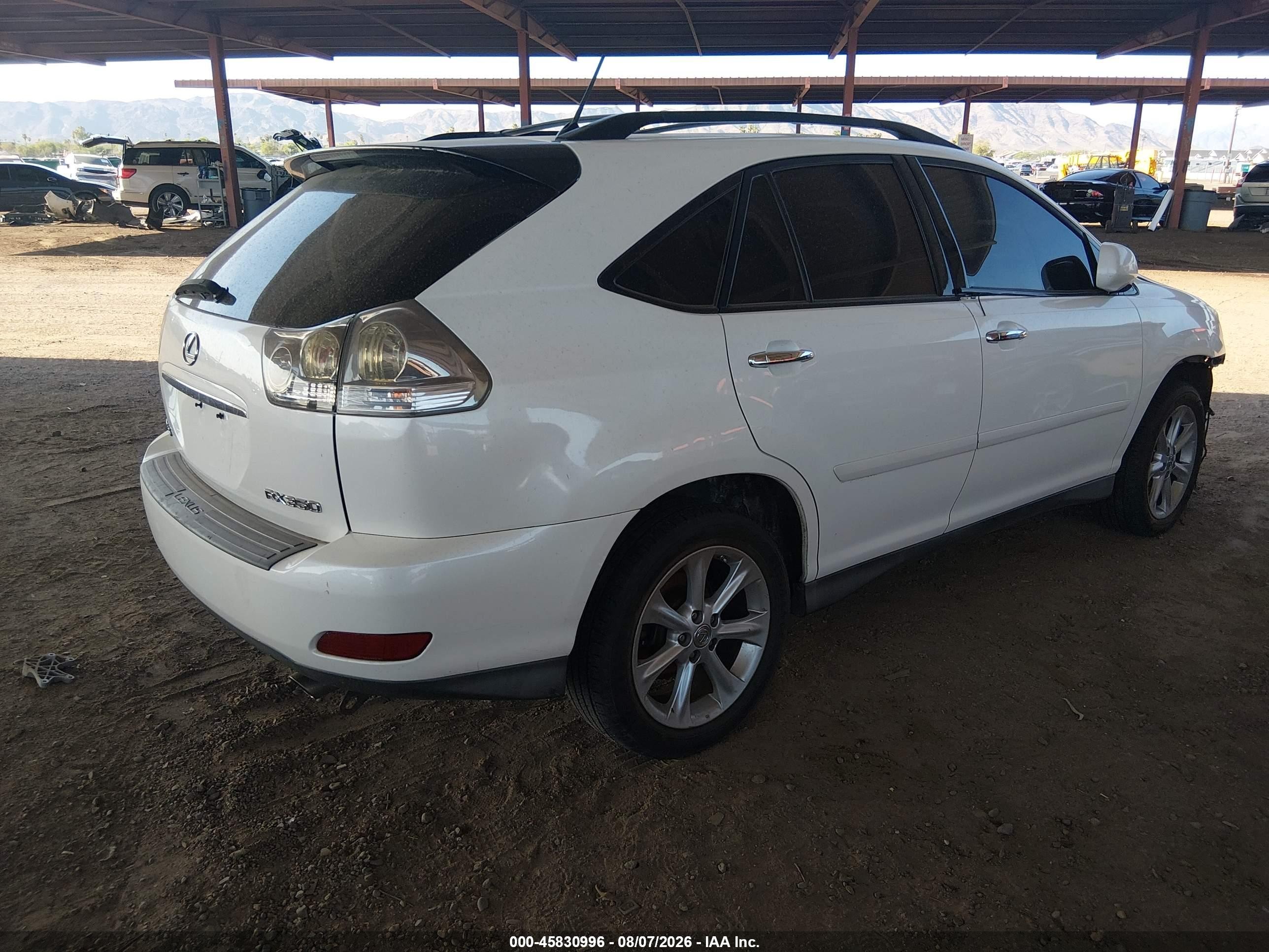 2008 Lexus Rx 350   White vin: 2T2GK31U88C028413