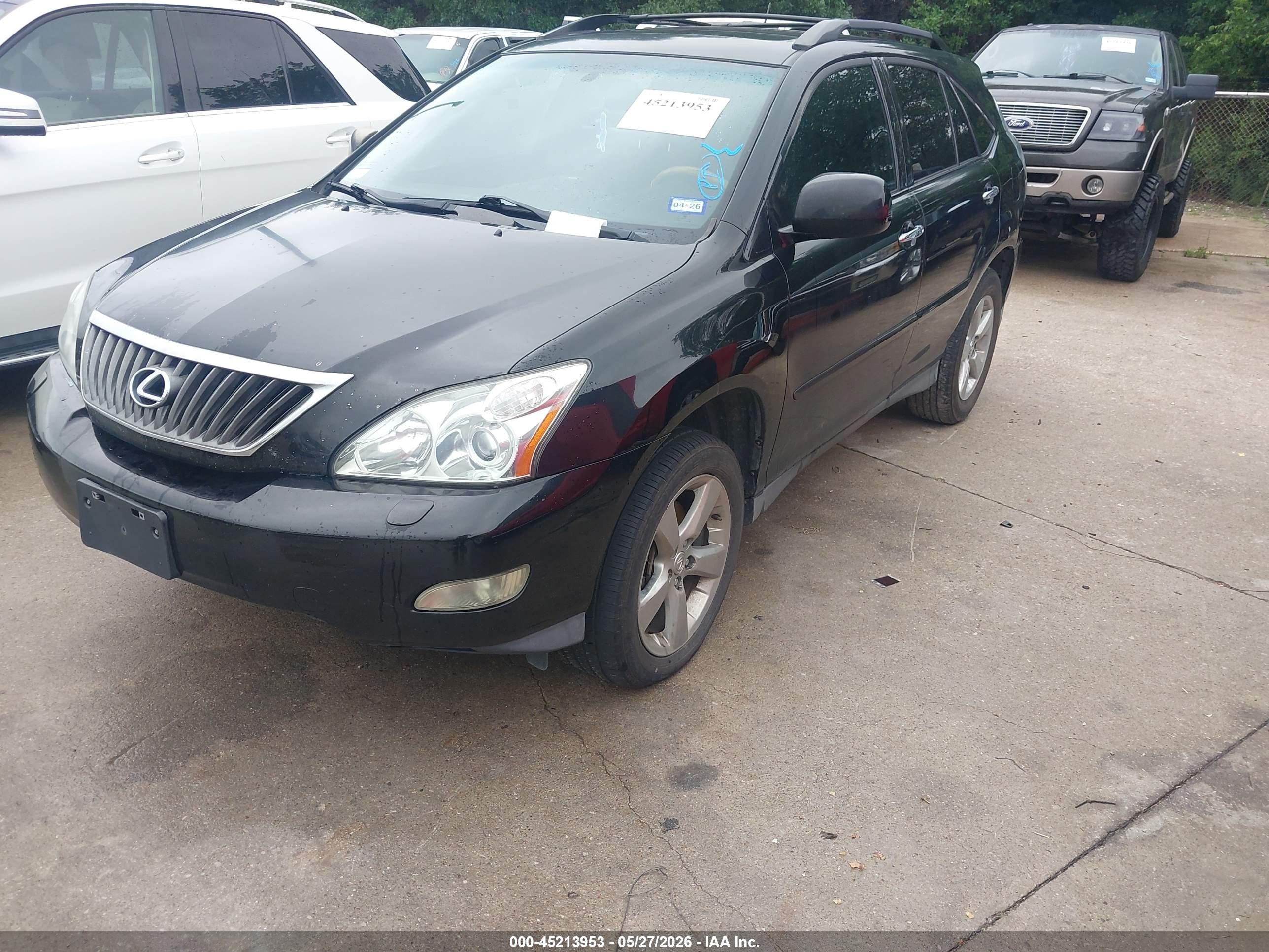 2008 Lexus Rx 350   Black vin: 2T2GK31U88C030744
