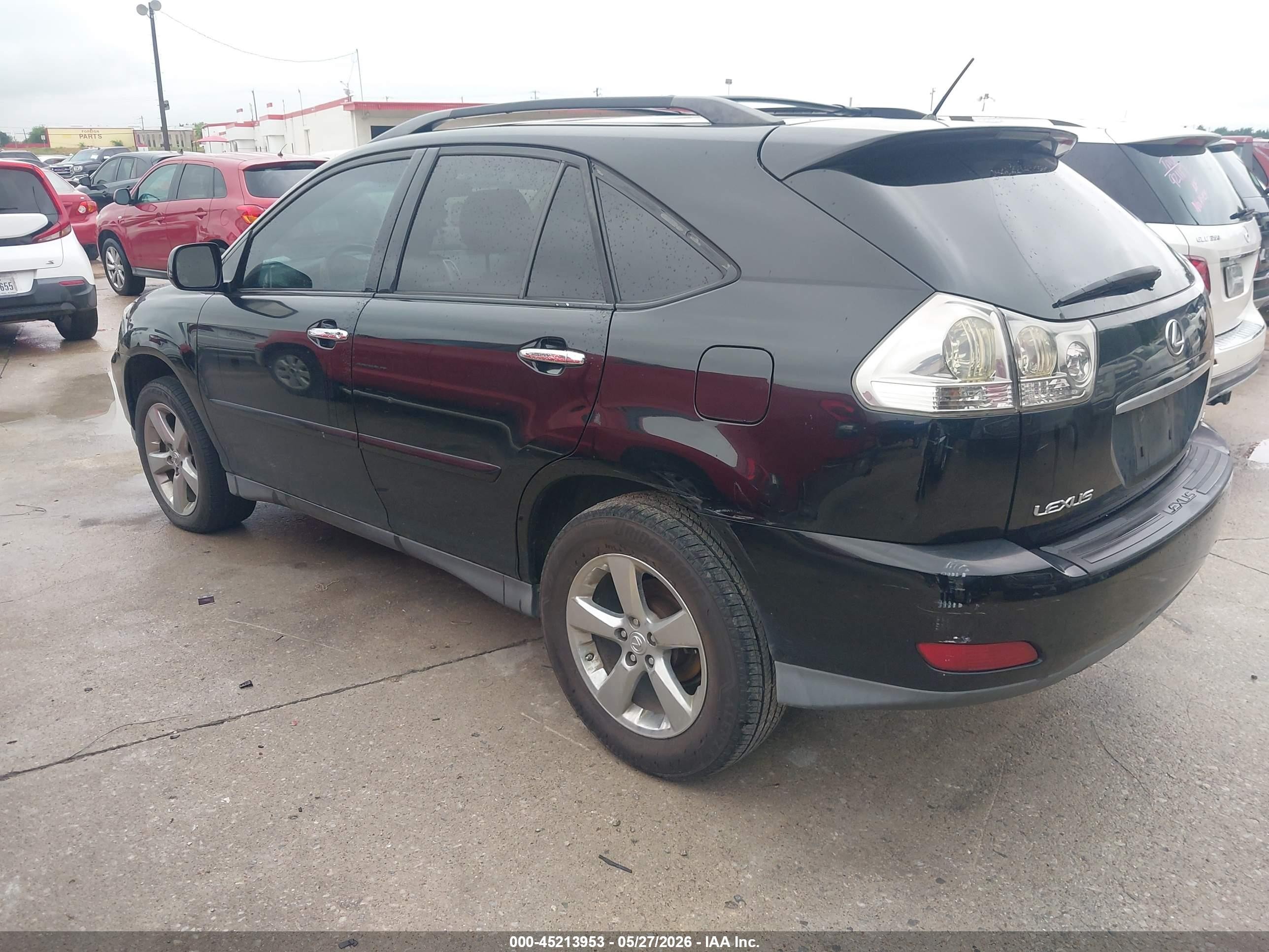2008 Lexus Rx 350   Black vin: 2T2GK31U88C030744