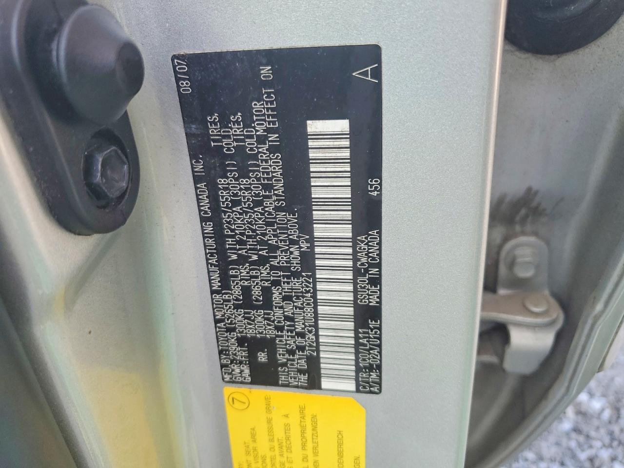 2008 Lexus Rx 350 Silver vin: 2T2GK31U88C043221