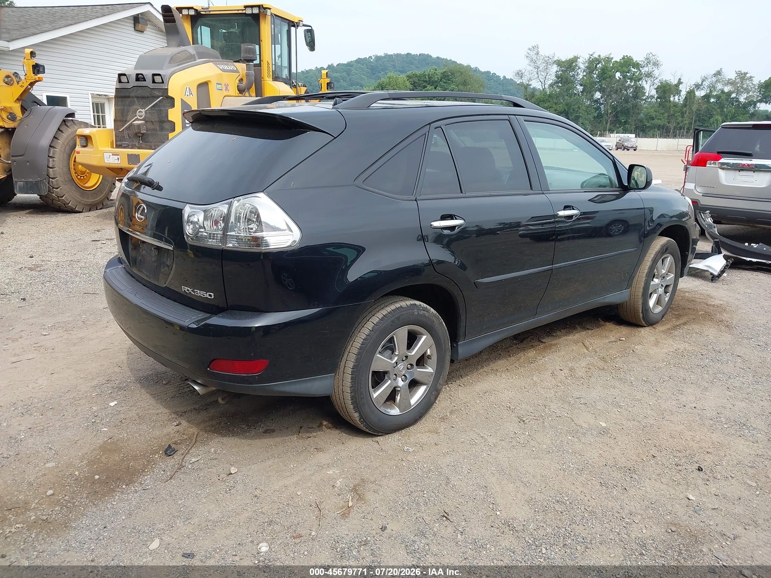 2008 Lexus Rx 350   Black vin: 2T2GK31U88C046961