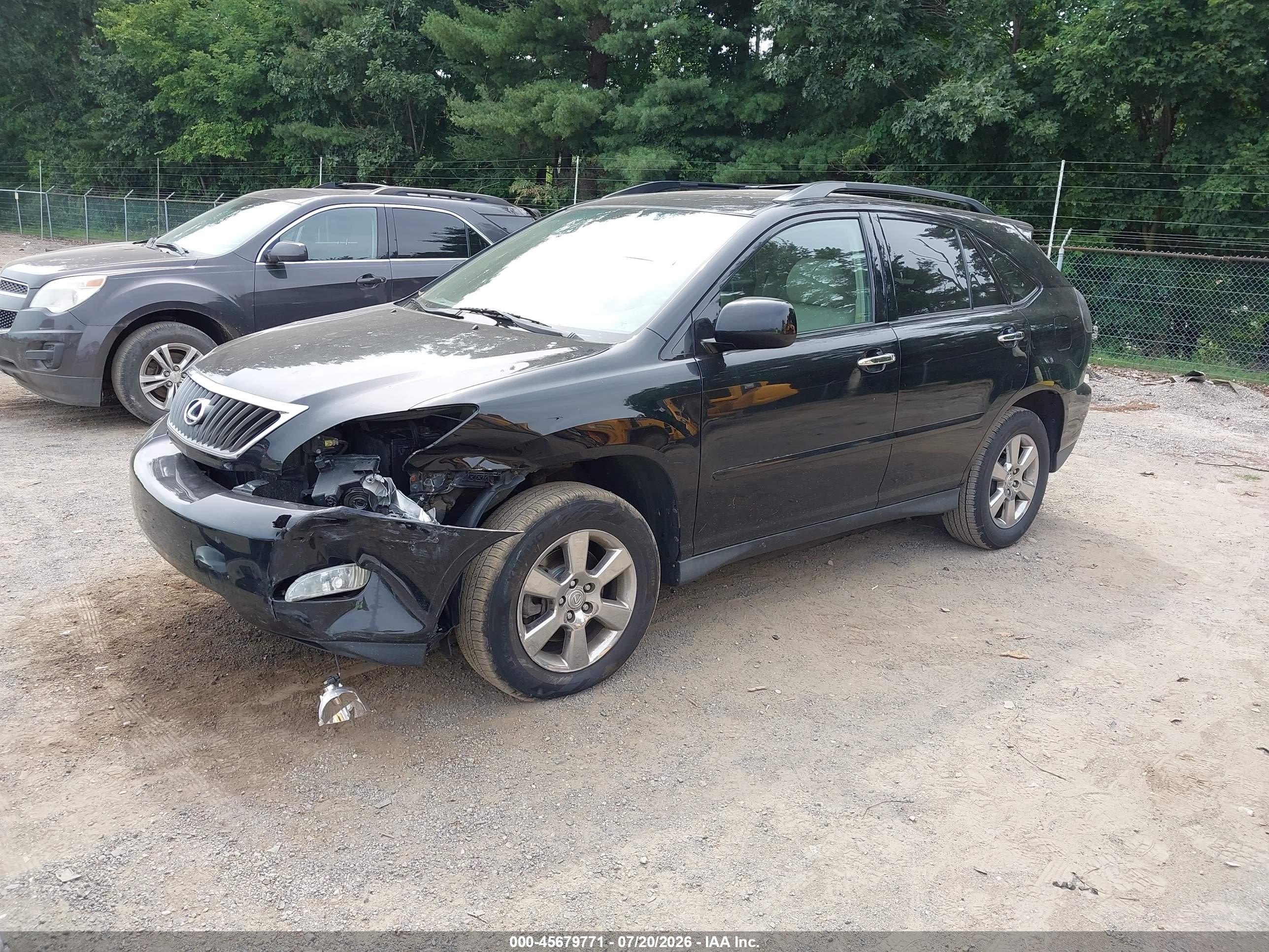 2008 Lexus Rx 350   Black vin: 2T2GK31U88C046961