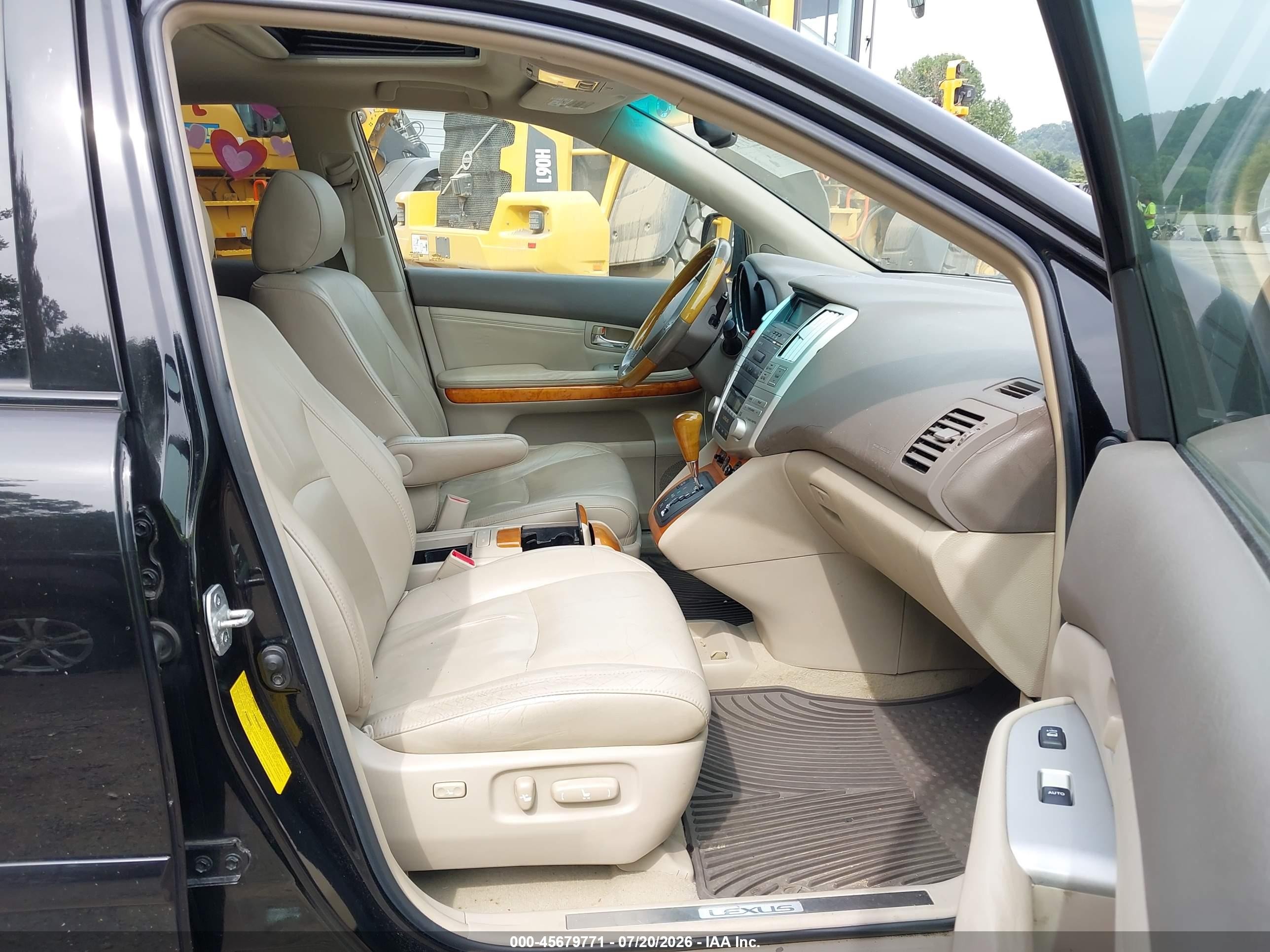 2008 Lexus Rx 350   Black vin: 2T2GK31U88C046961