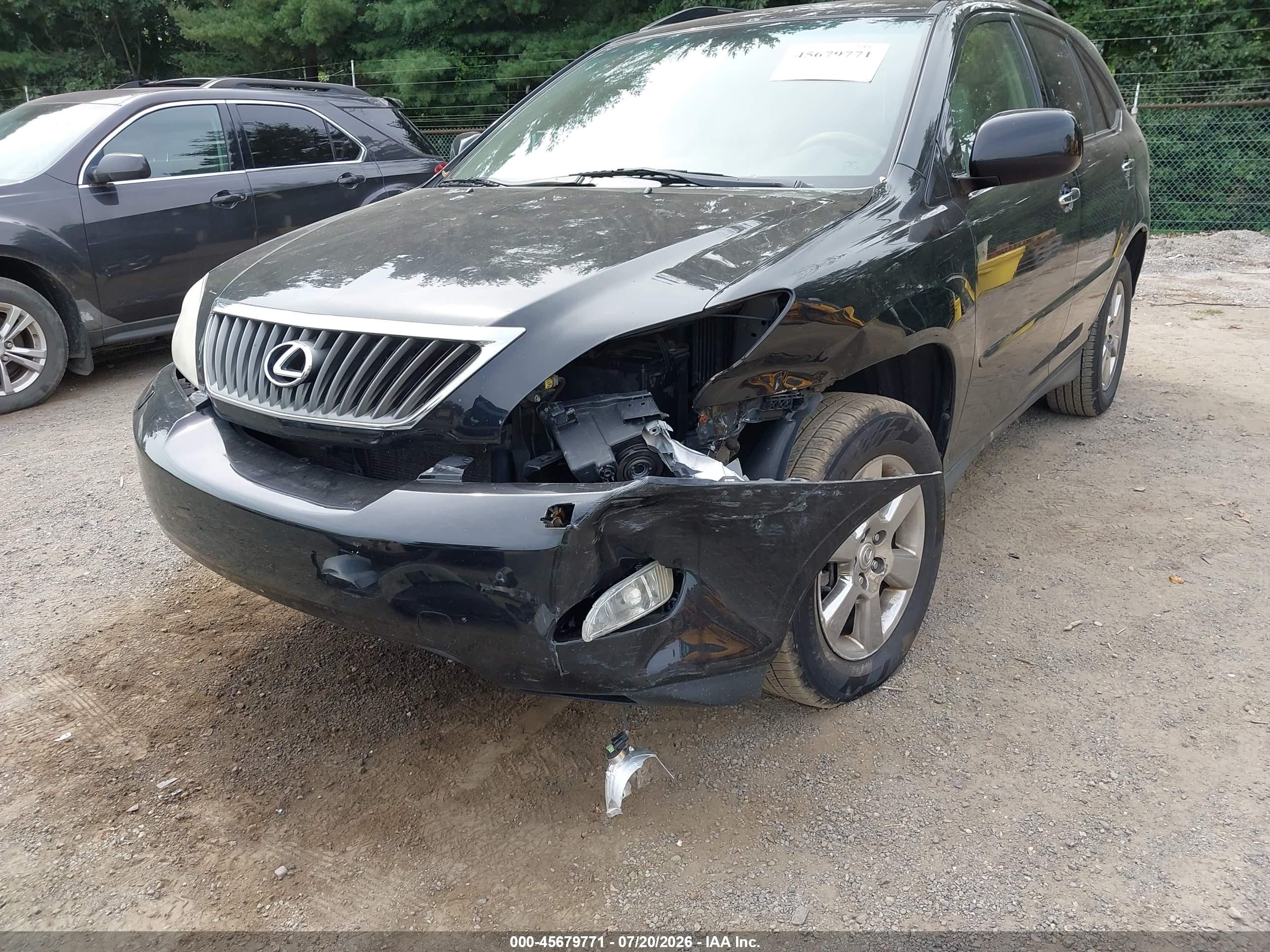 2008 Lexus Rx 350   Black vin: 2T2GK31U88C046961