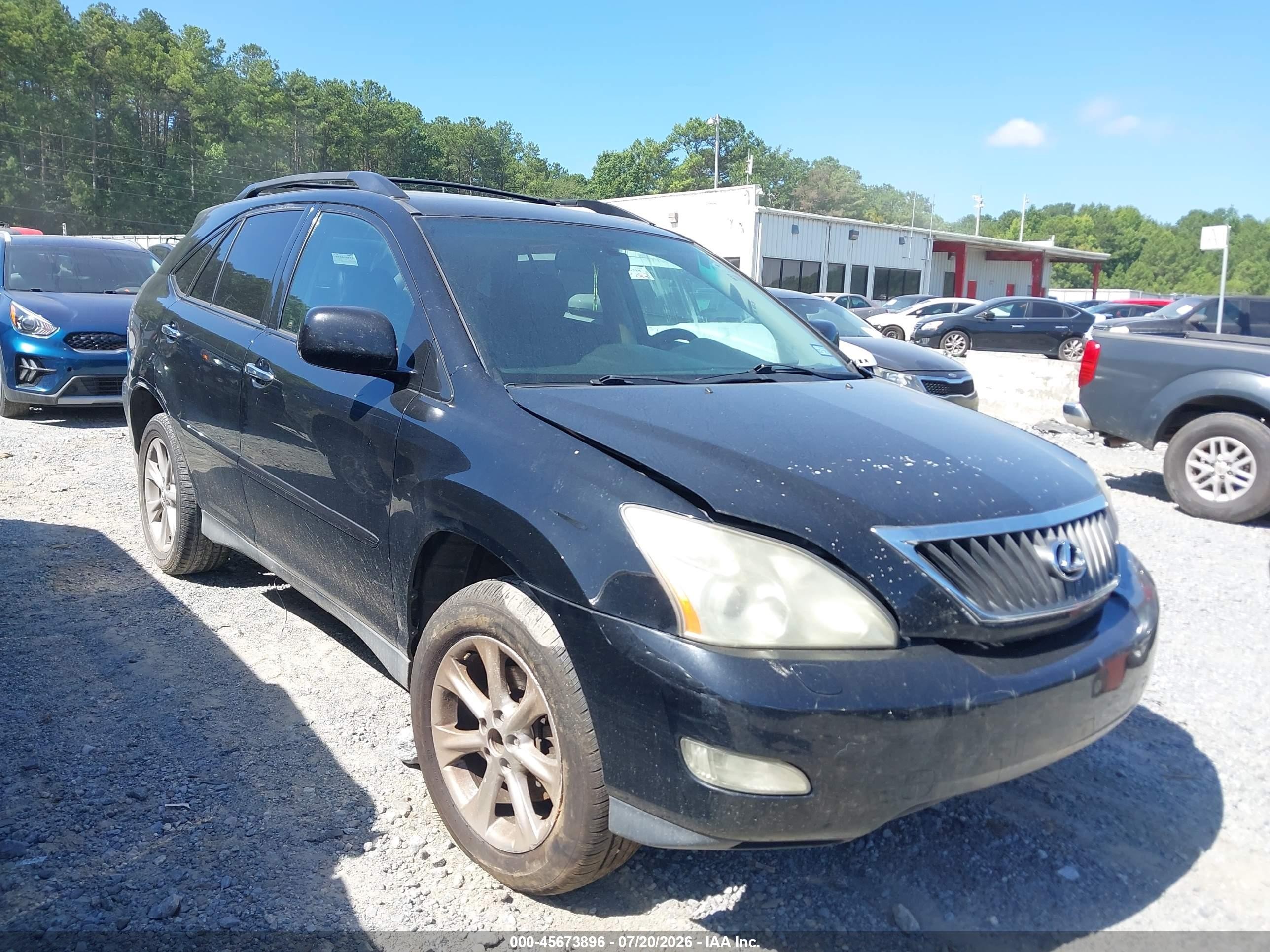 2008 Lexus Rx 350   Black vin: 2T2GK31U88C052632