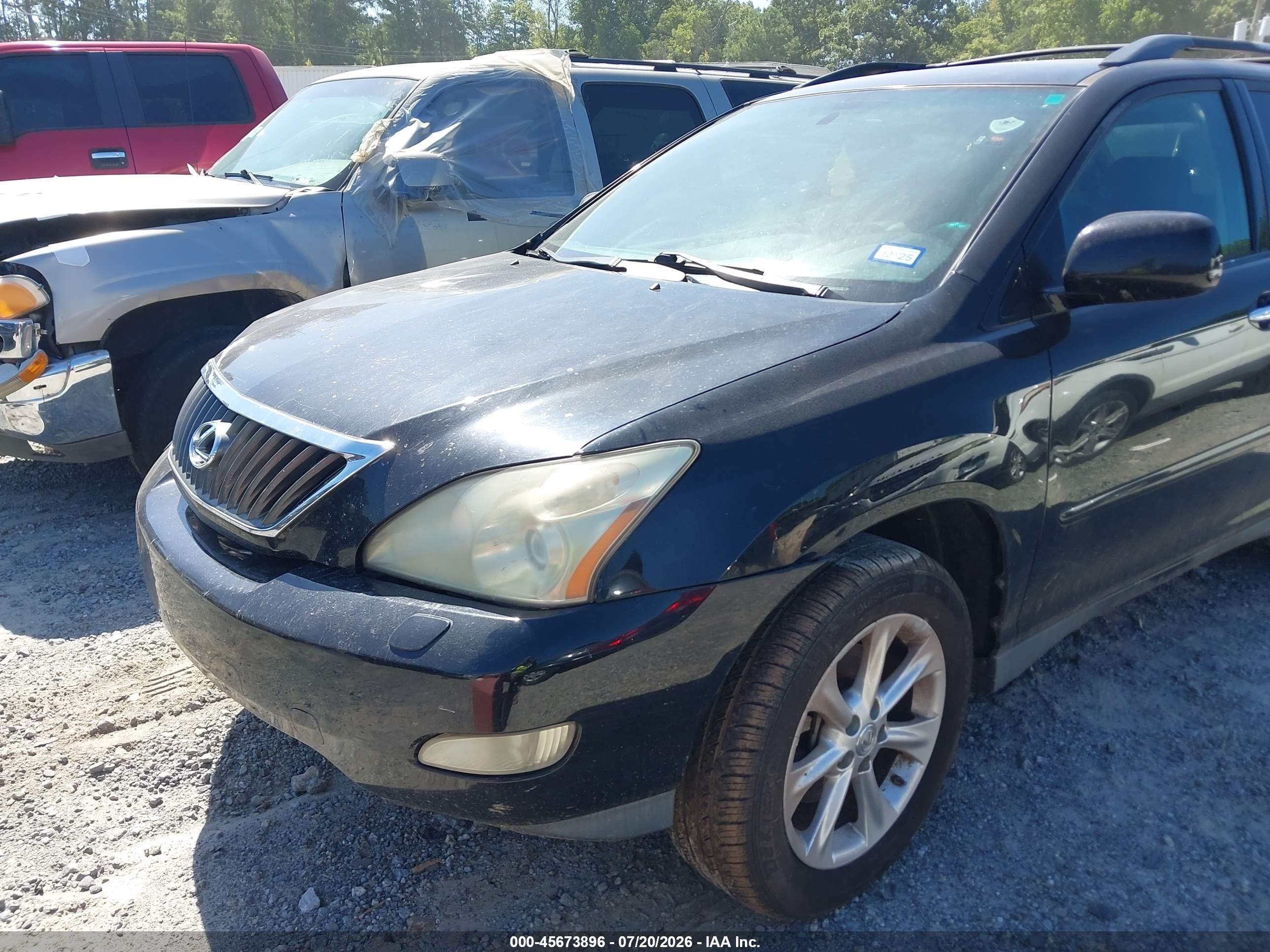 2008 Lexus Rx 350   Black vin: 2T2GK31U88C052632
