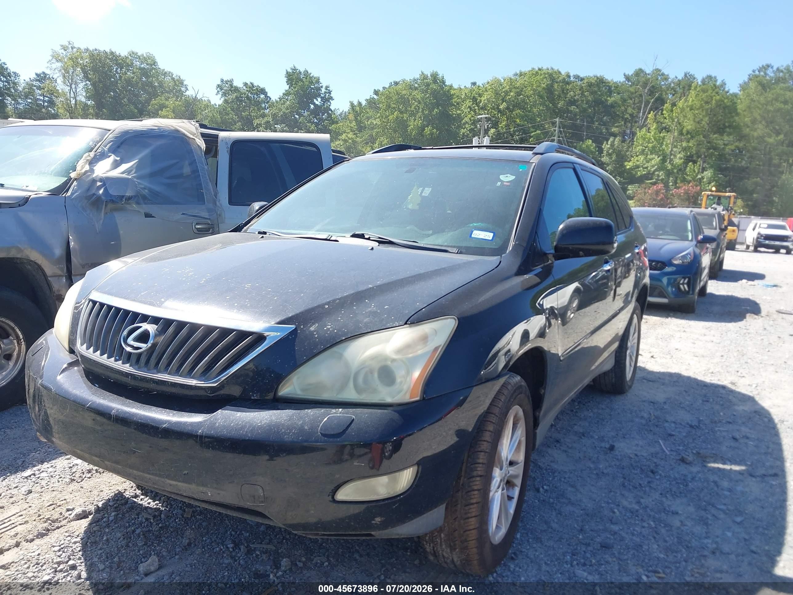 2008 Lexus Rx 350   Black vin: 2T2GK31U88C052632