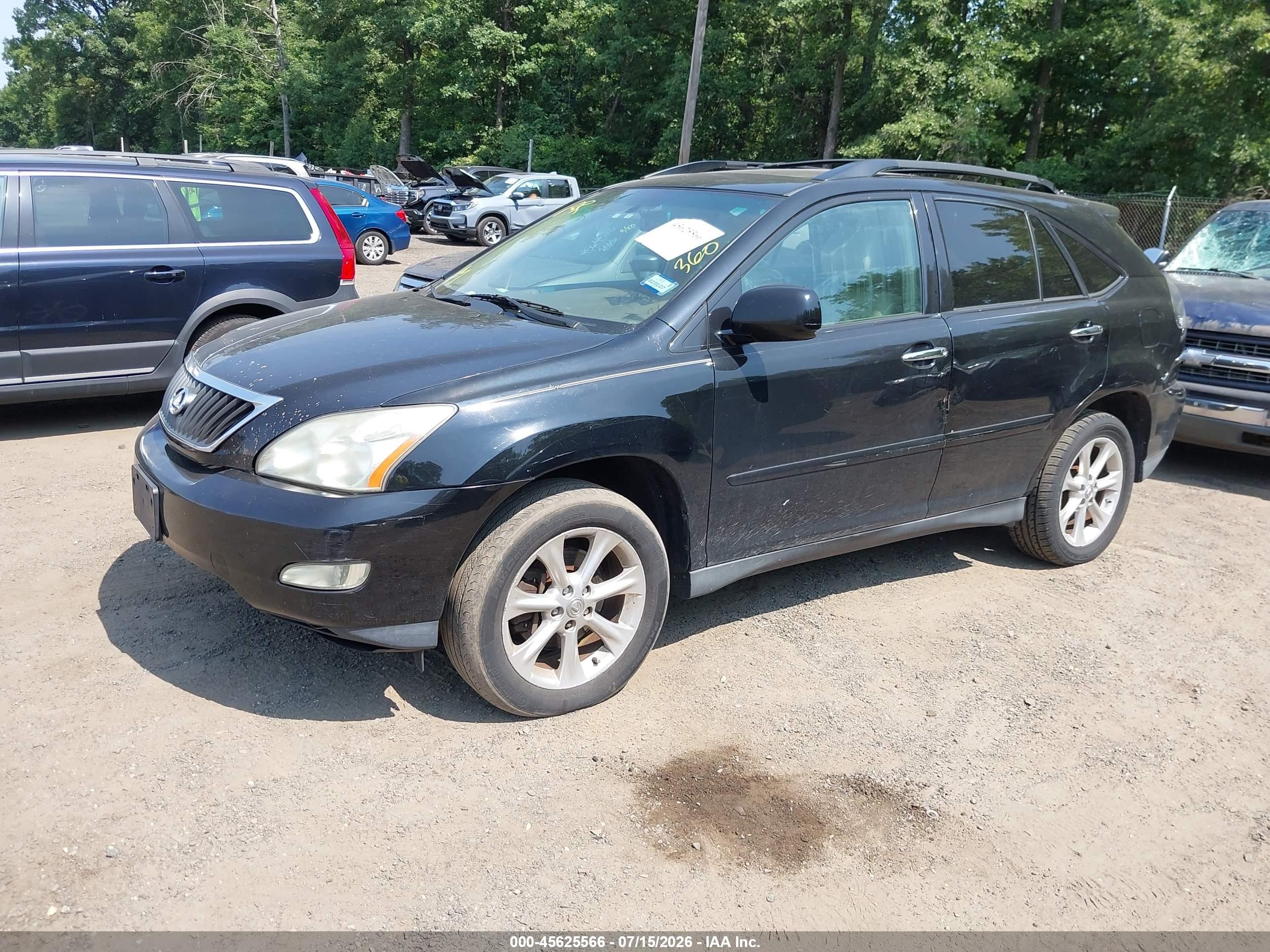 2009 Lexus Rx 350 Black vin: 2T2GK31U89C059274