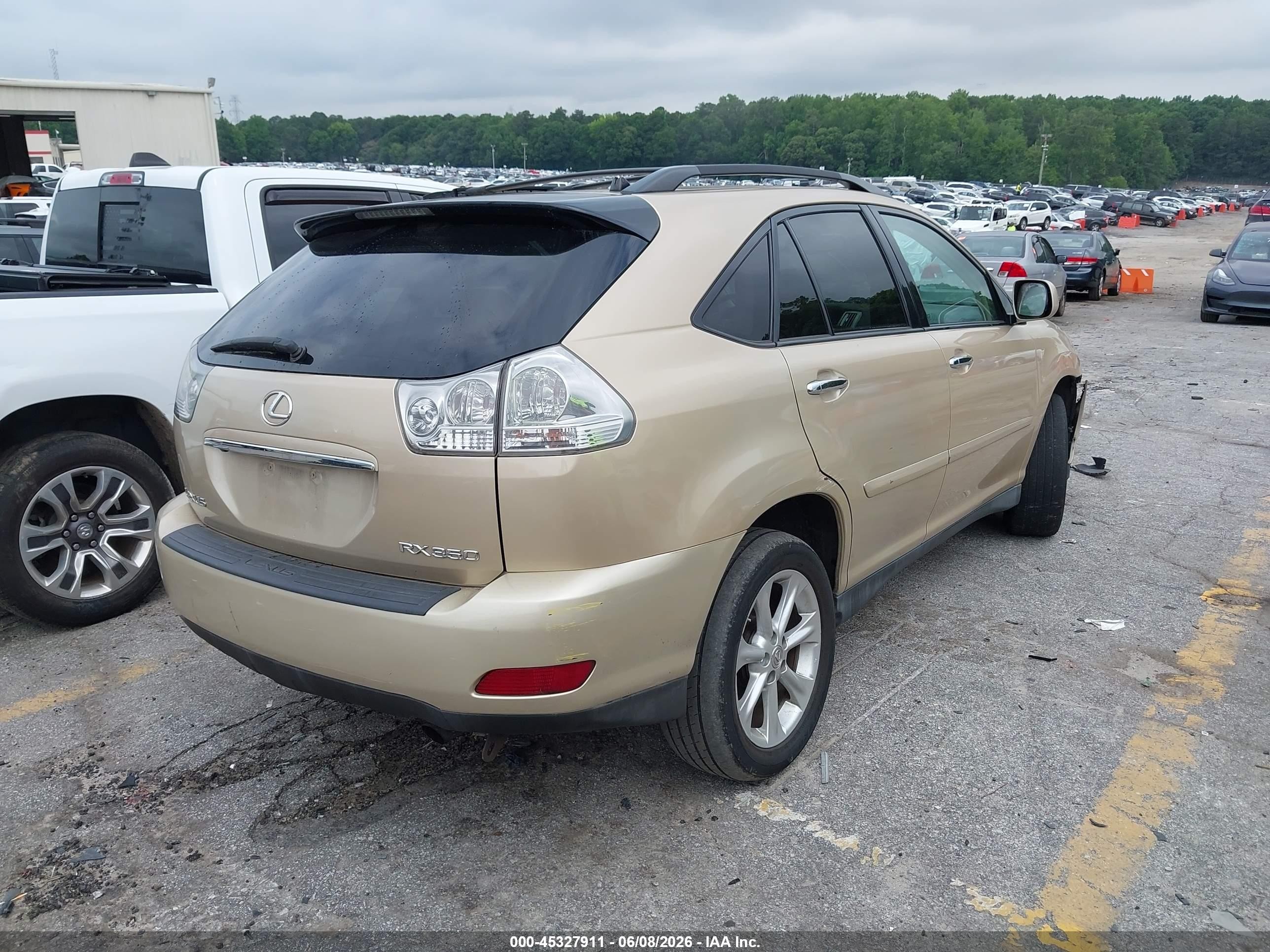 2009 Lexus Rx 350   Beige vin: 2T2GK31U89C062191