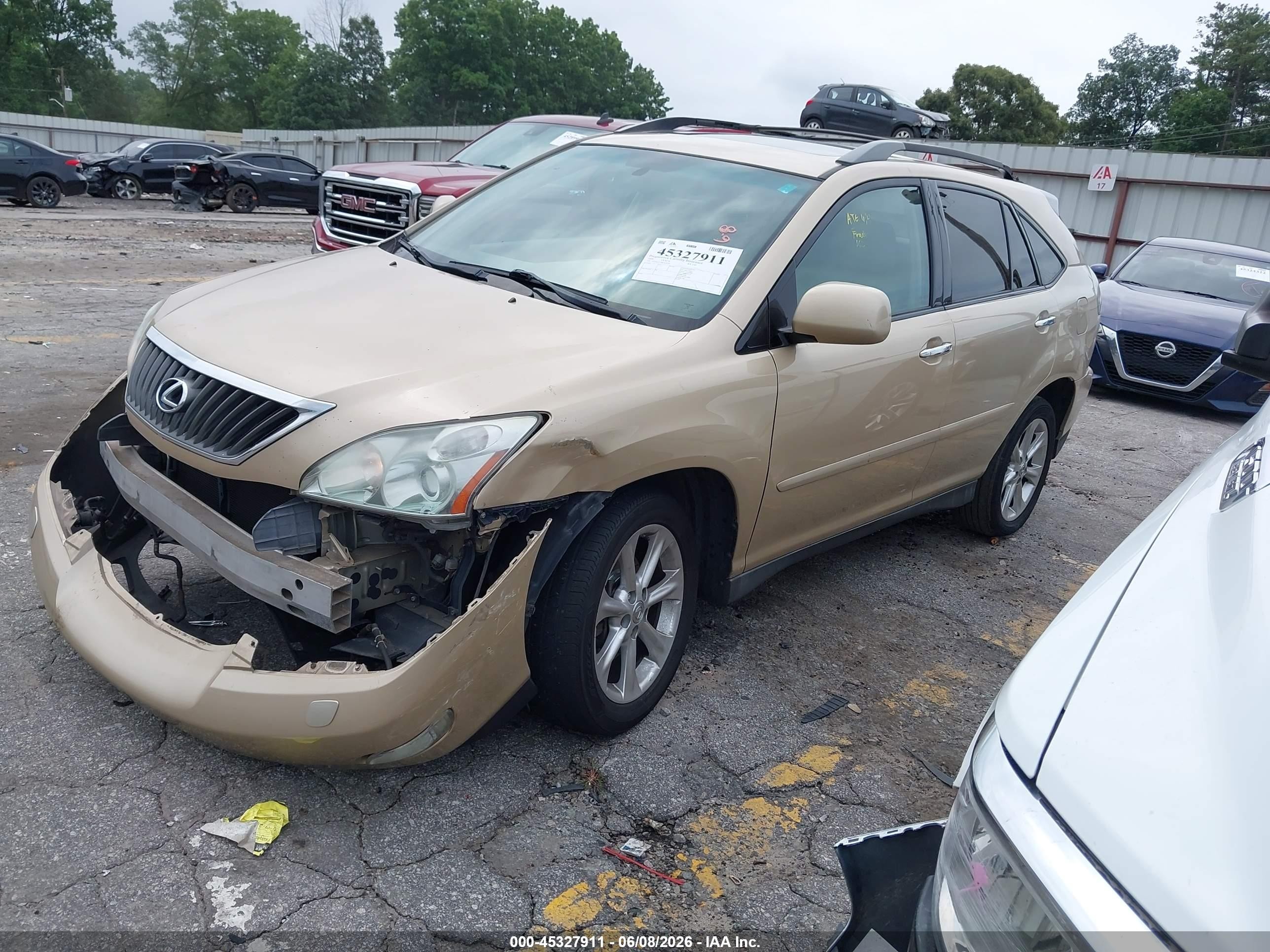 2009 Lexus Rx 350   Beige vin: 2T2GK31U89C062191