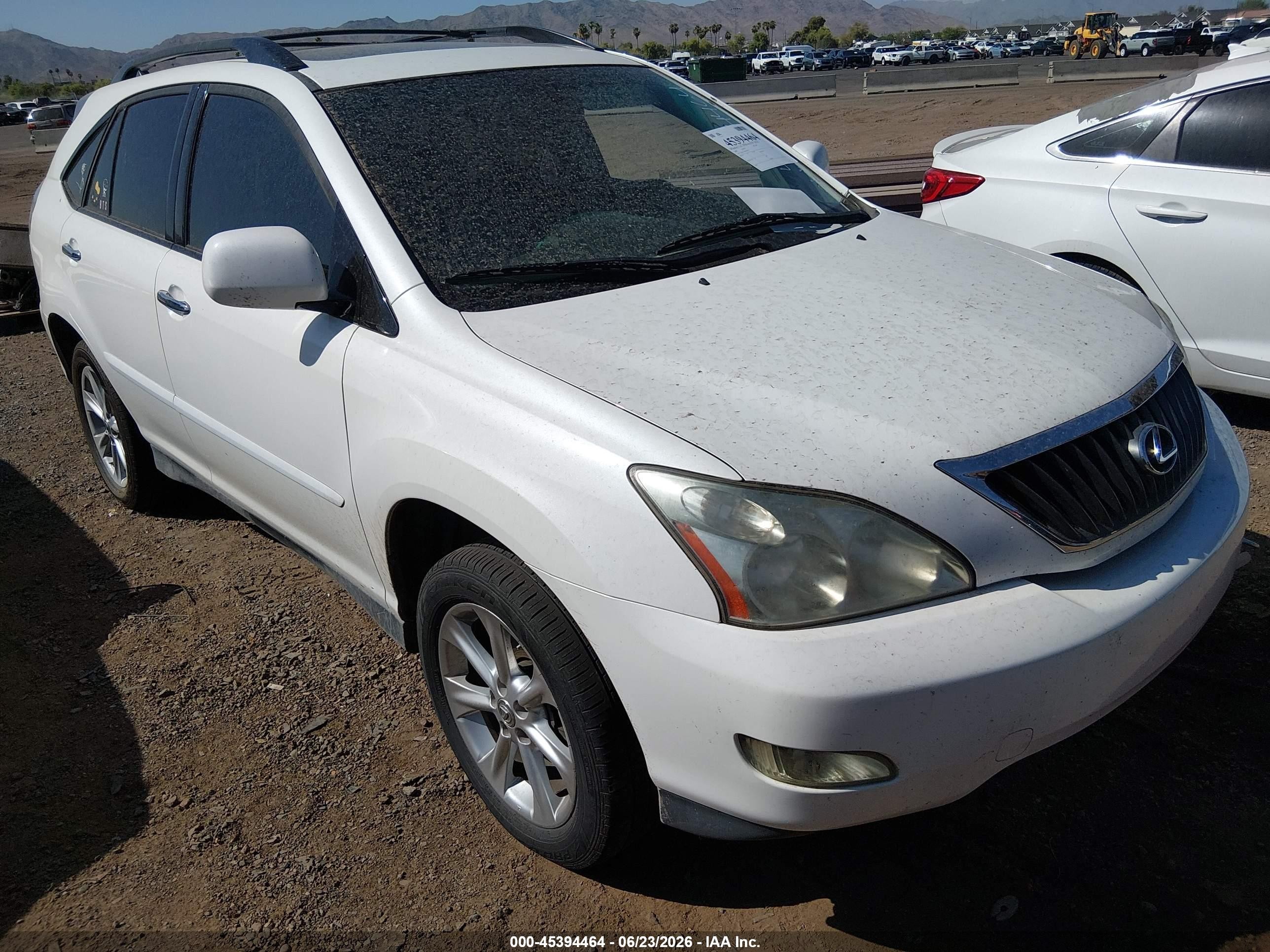 2009 Lexus Rx 350   White vin: 2T2GK31U89C069335