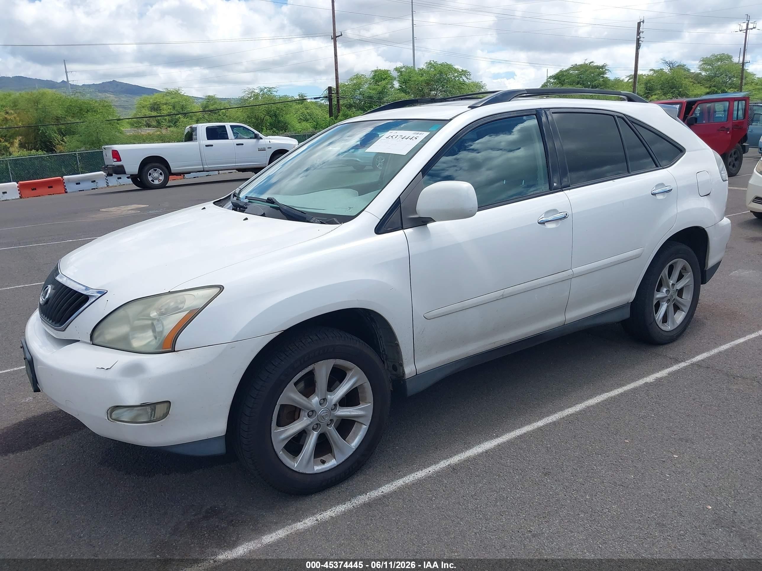 2009 Lexus Rx 350 White vin: 2T2GK31U89C070906
