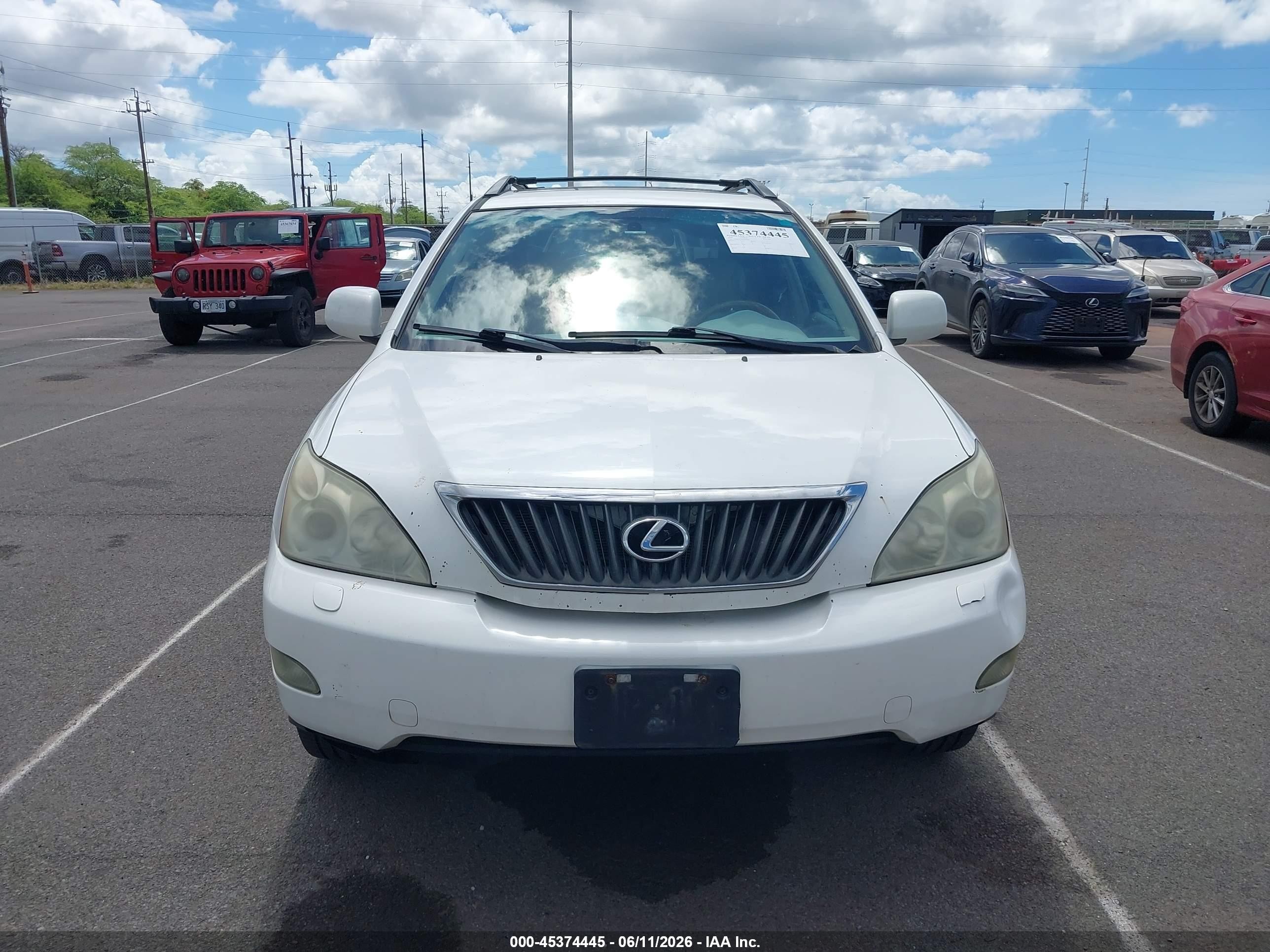 2009 Lexus Rx 350 White vin: 2T2GK31U89C070906