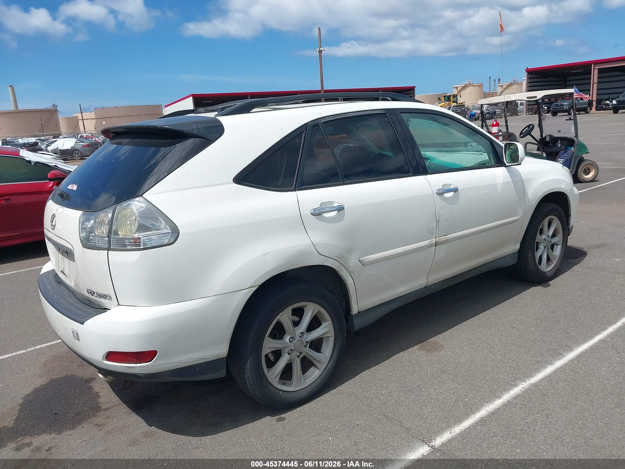 2009 Lexus Rx 350 White vin: 2T2GK31U89C070906