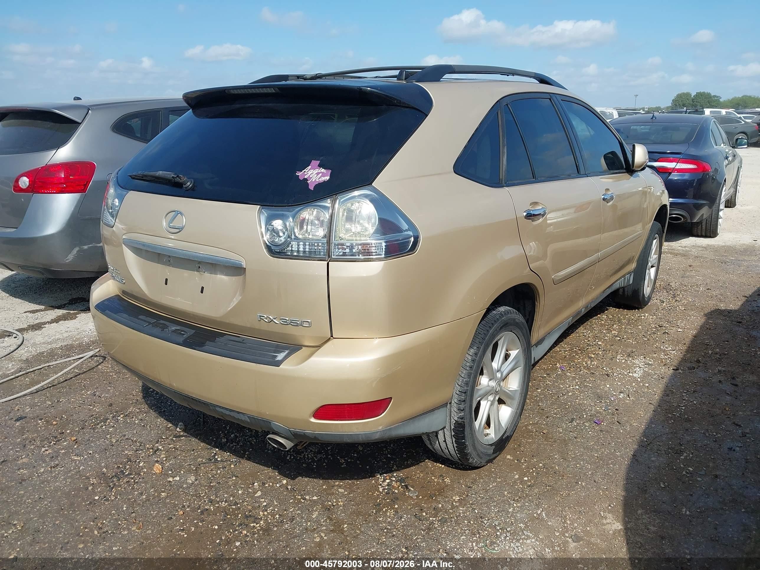 2009 Lexus Rx 350   Beige vin: 2T2GK31U89C075278