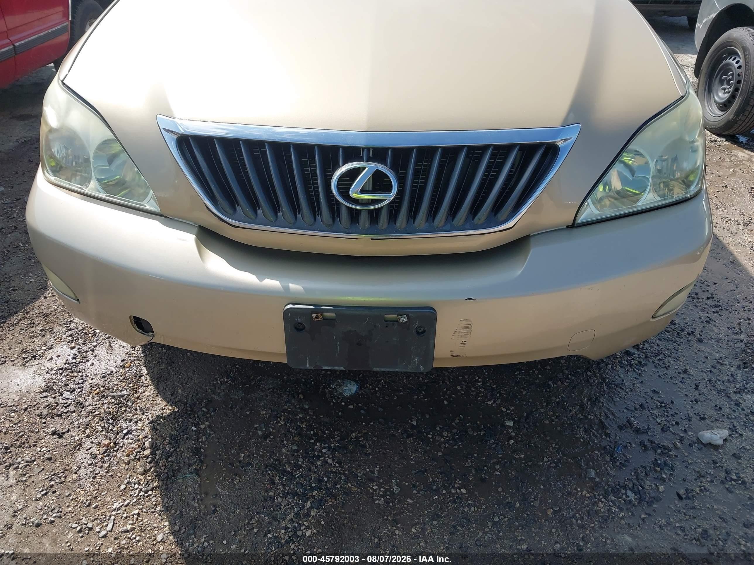 2009 Lexus Rx 350   Beige vin: 2T2GK31U89C075278