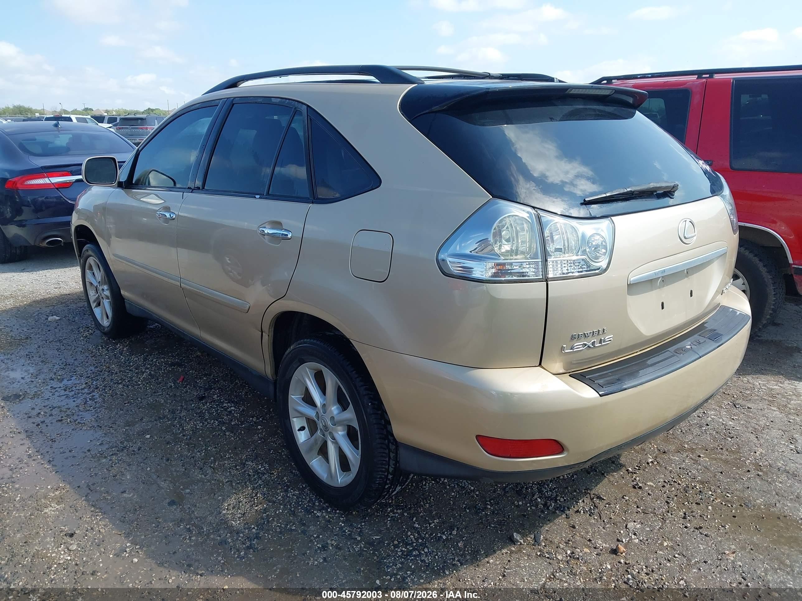 2009 Lexus Rx 350   Beige vin: 2T2GK31U89C075278