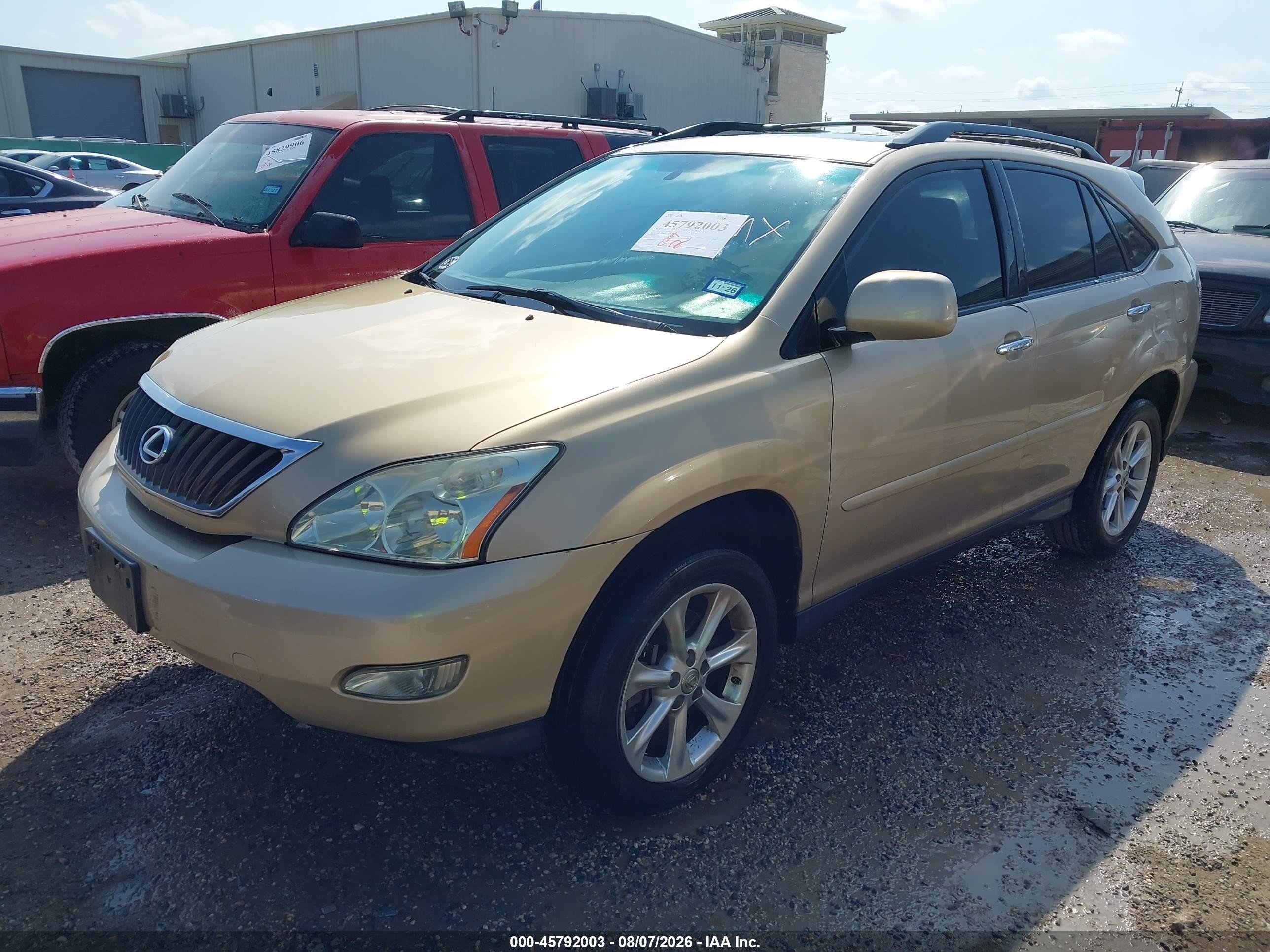 2009 Lexus Rx 350   Beige vin: 2T2GK31U89C075278