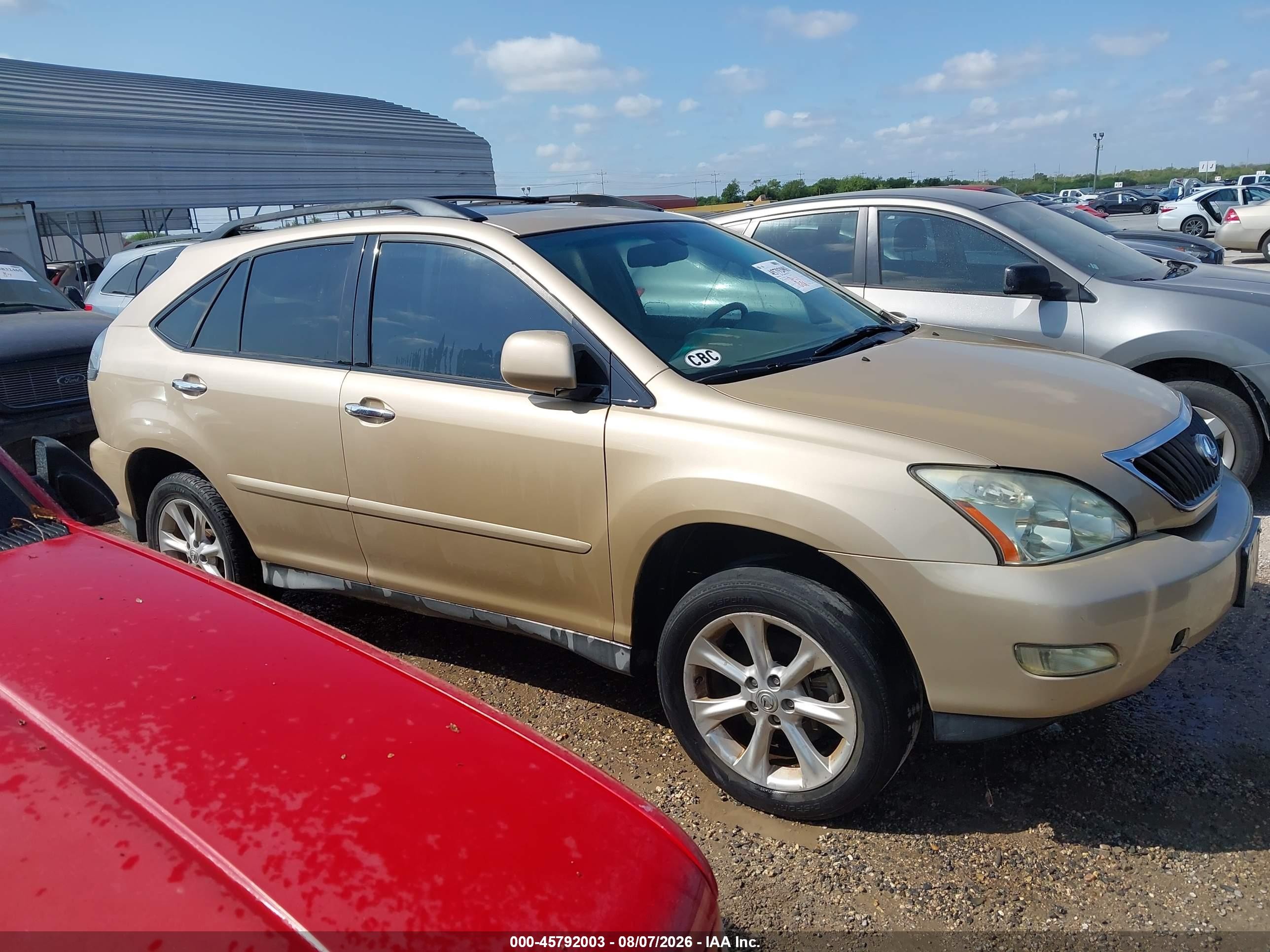2009 Lexus Rx 350   Beige vin: 2T2GK31U89C075278