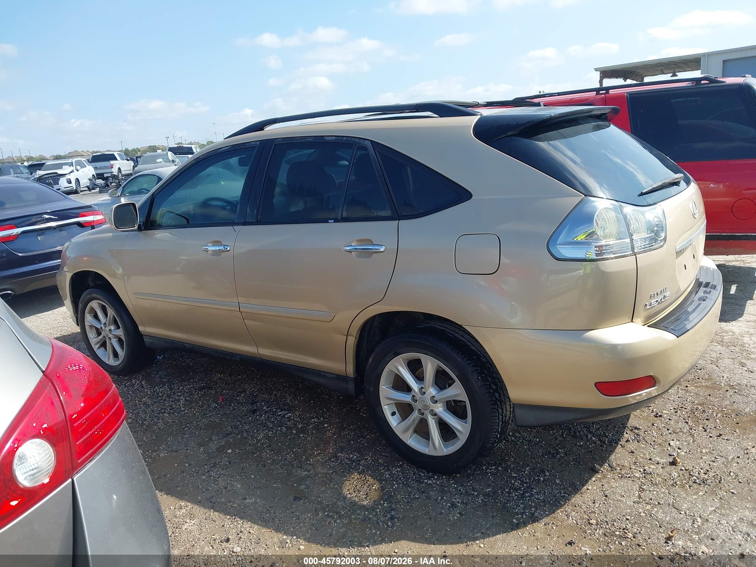 2009 Lexus Rx 350   Beige vin: 2T2GK31U89C075278