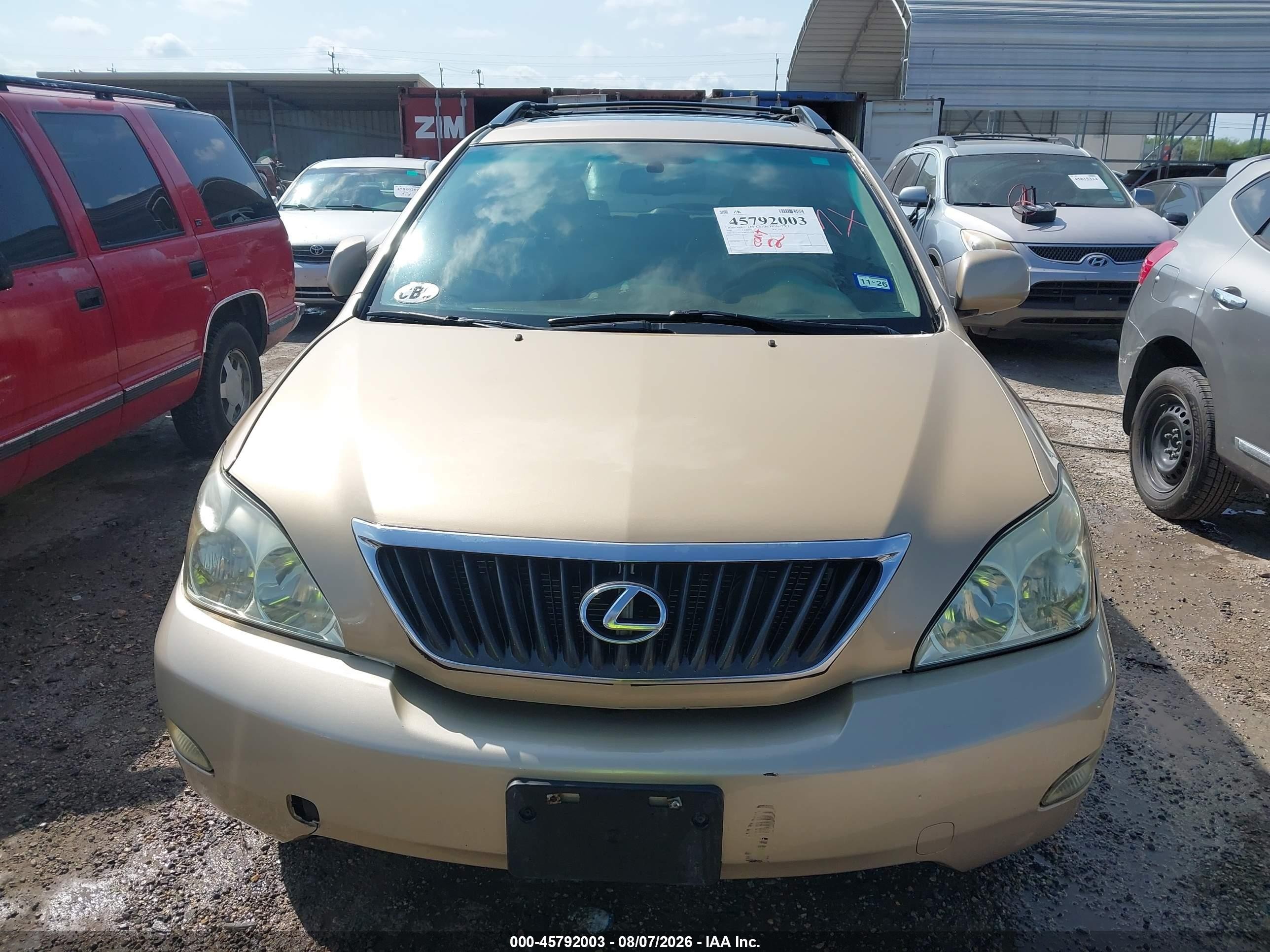 2009 Lexus Rx 350   Beige vin: 2T2GK31U89C075278