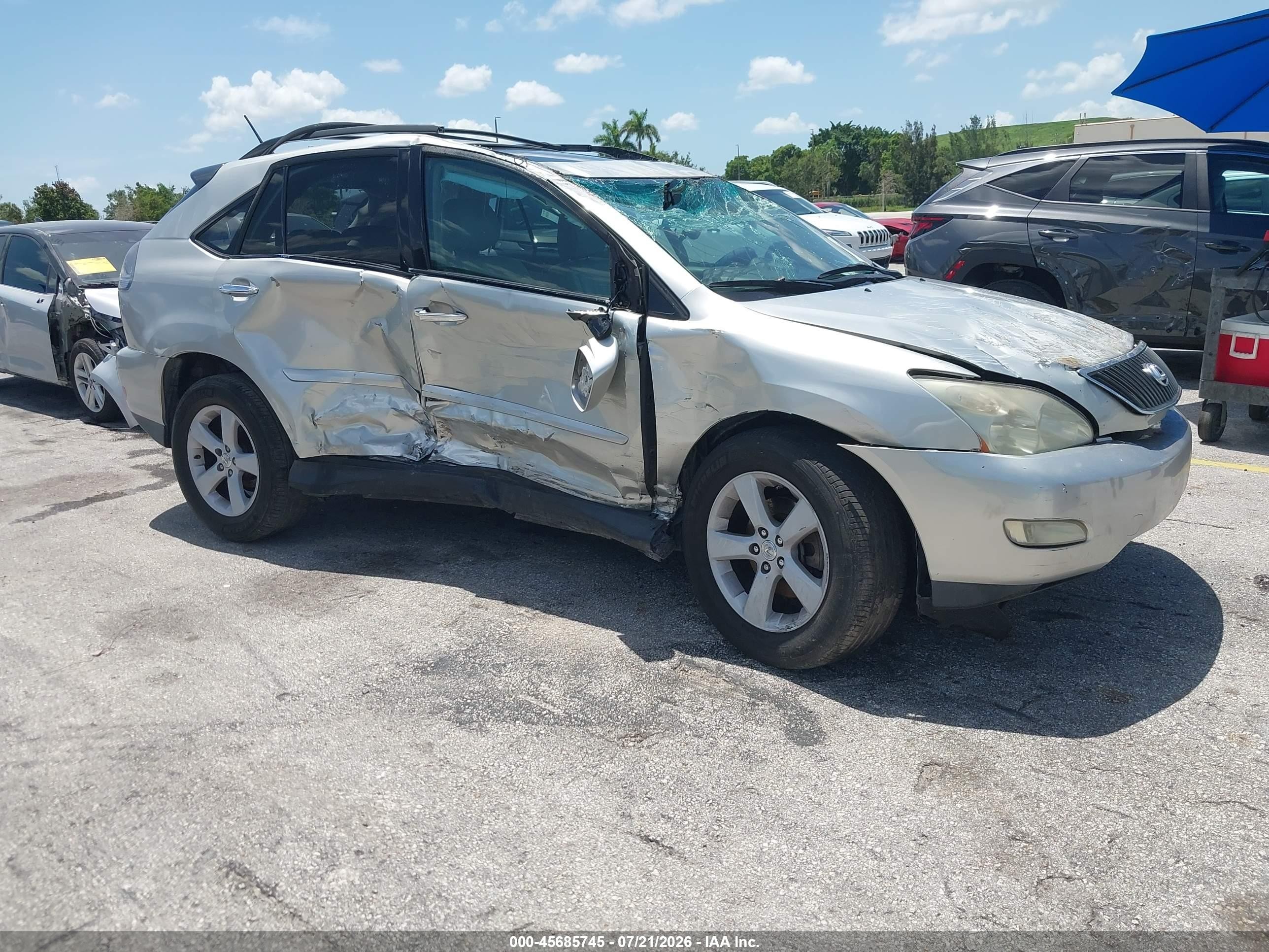 2007 Lexus Rx 350   Silver vin: 2T2GK31U97C007861