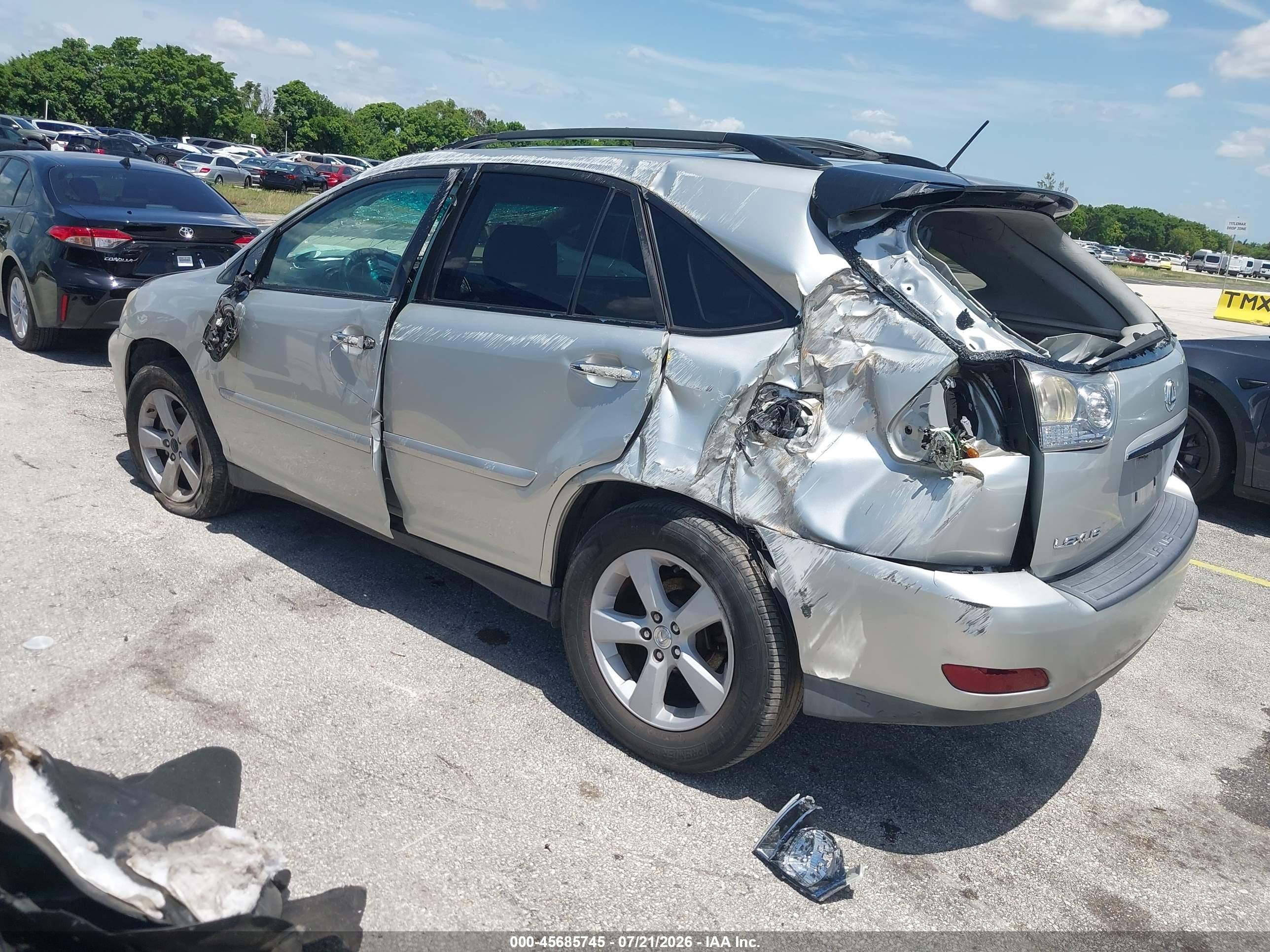 2007 Lexus Rx 350   Silver vin: 2T2GK31U97C007861