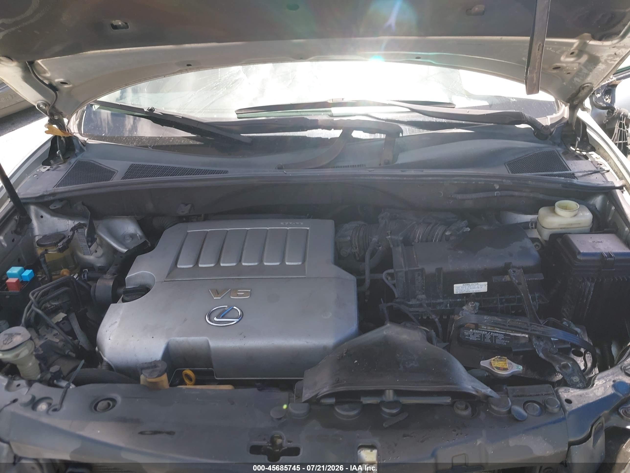 2007 Lexus Rx 350   Silver vin: 2T2GK31U97C007861