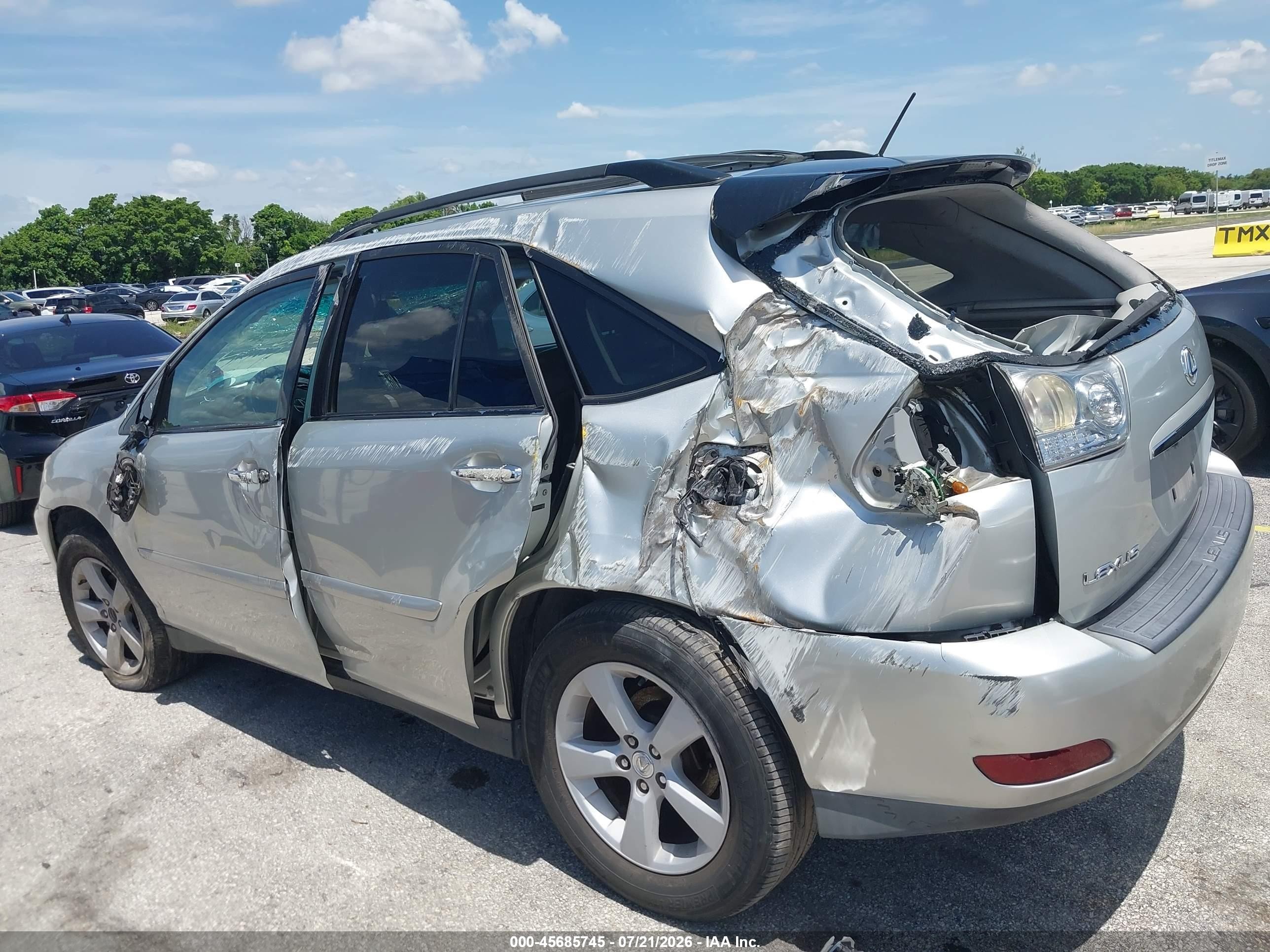 2007 Lexus Rx 350   Silver vin: 2T2GK31U97C007861