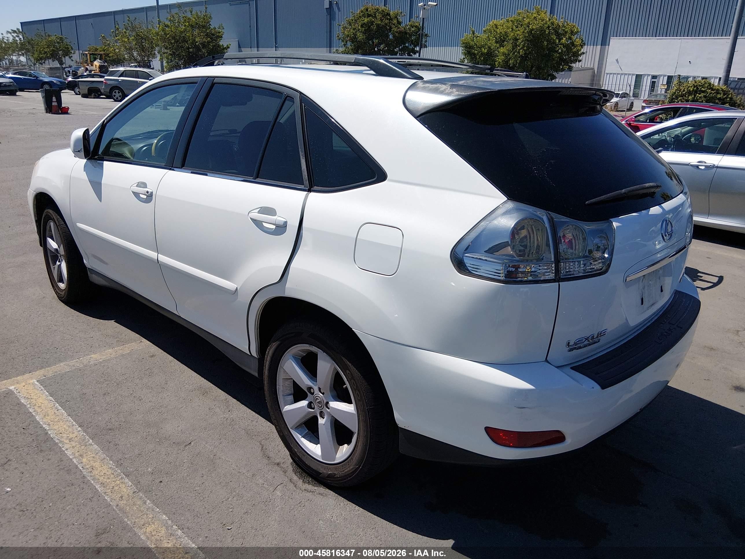 2007 Lexus Rx 350   White vin: 2T2GK31U97C012056