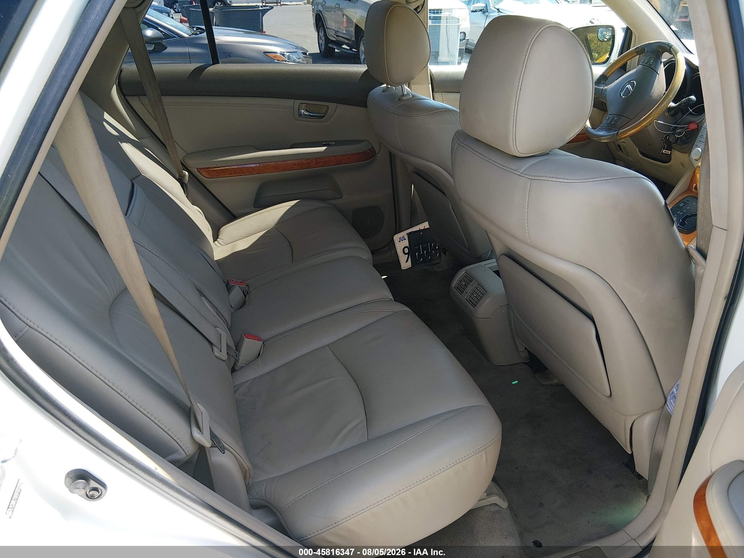 2007 Lexus Rx 350   White vin: 2T2GK31U97C012056