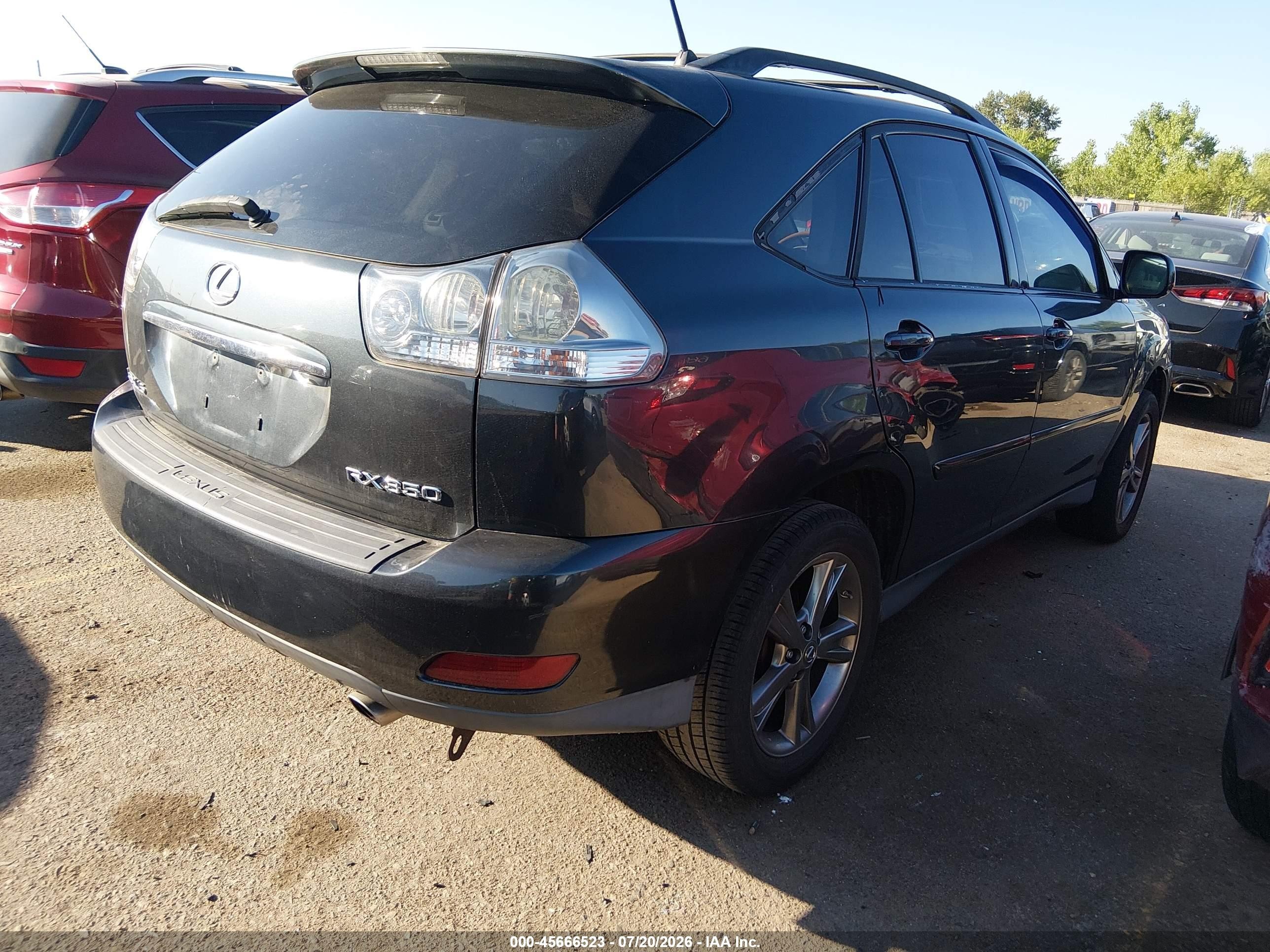 2007 Lexus Rx 350   Серый vin: 2T2GK31U97C014213