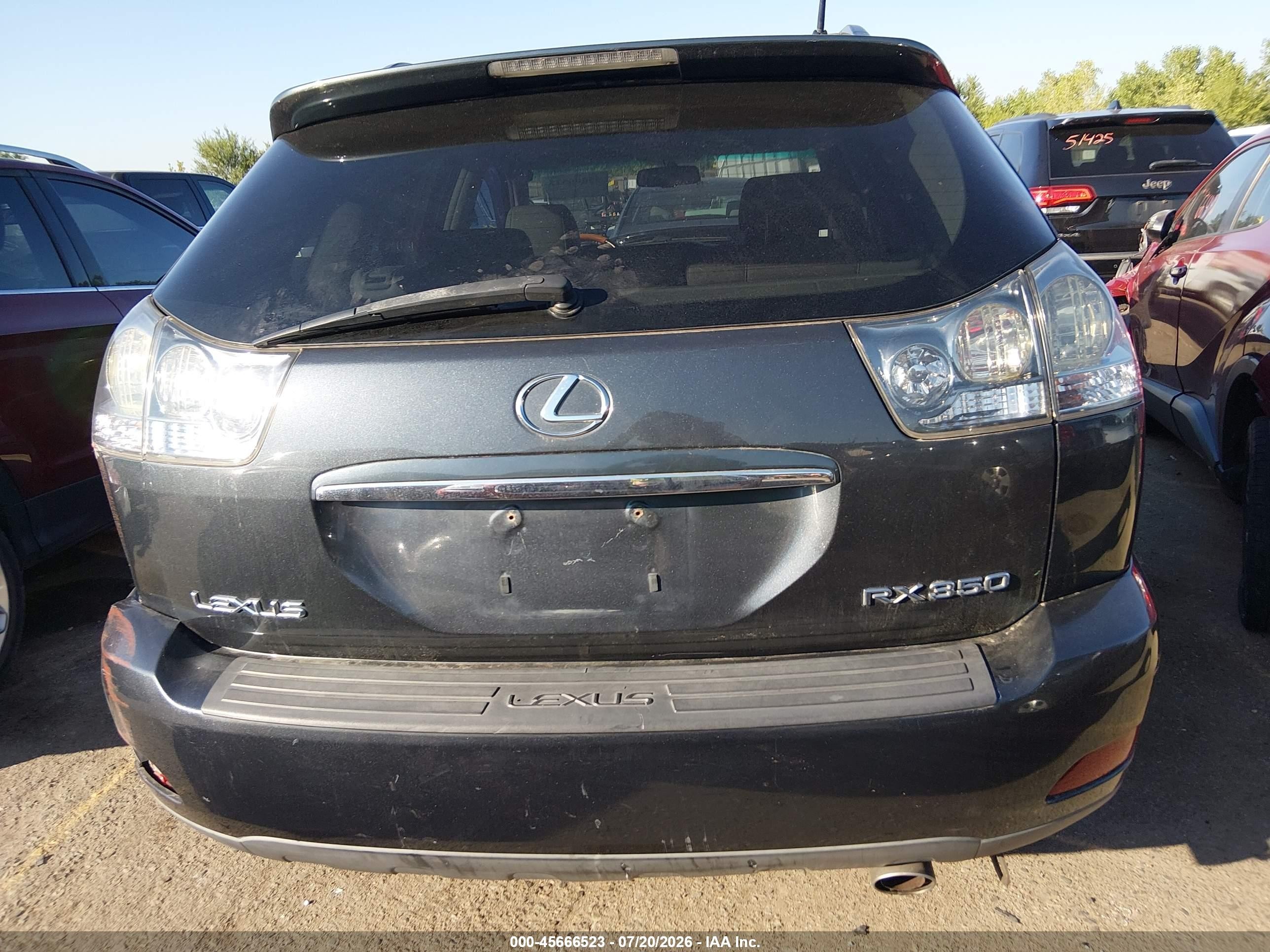2007 Lexus Rx 350   Серый vin: 2T2GK31U97C014213