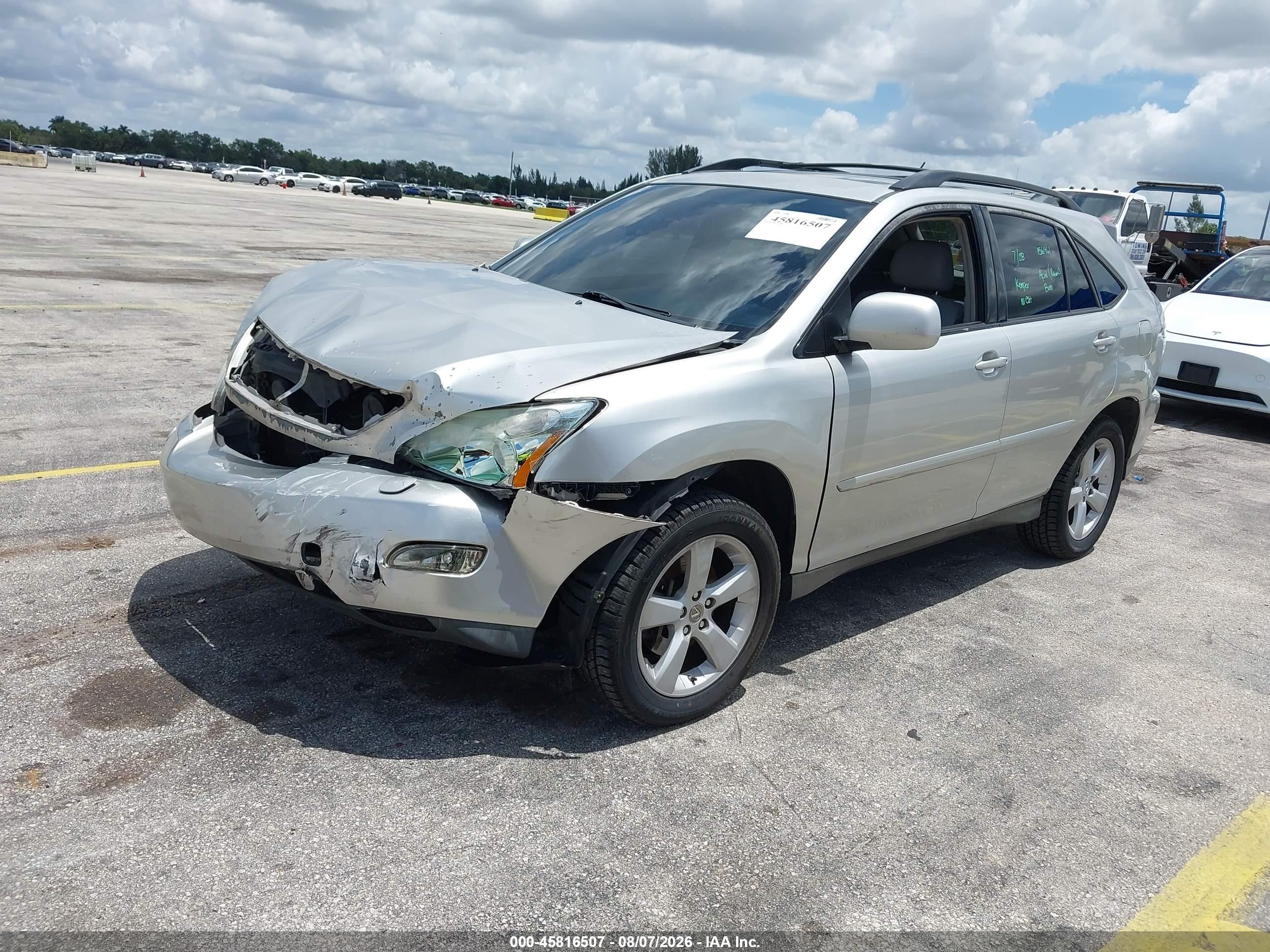 2007 Lexus Rx 350   Silver vin: 2T2GK31U97C014776