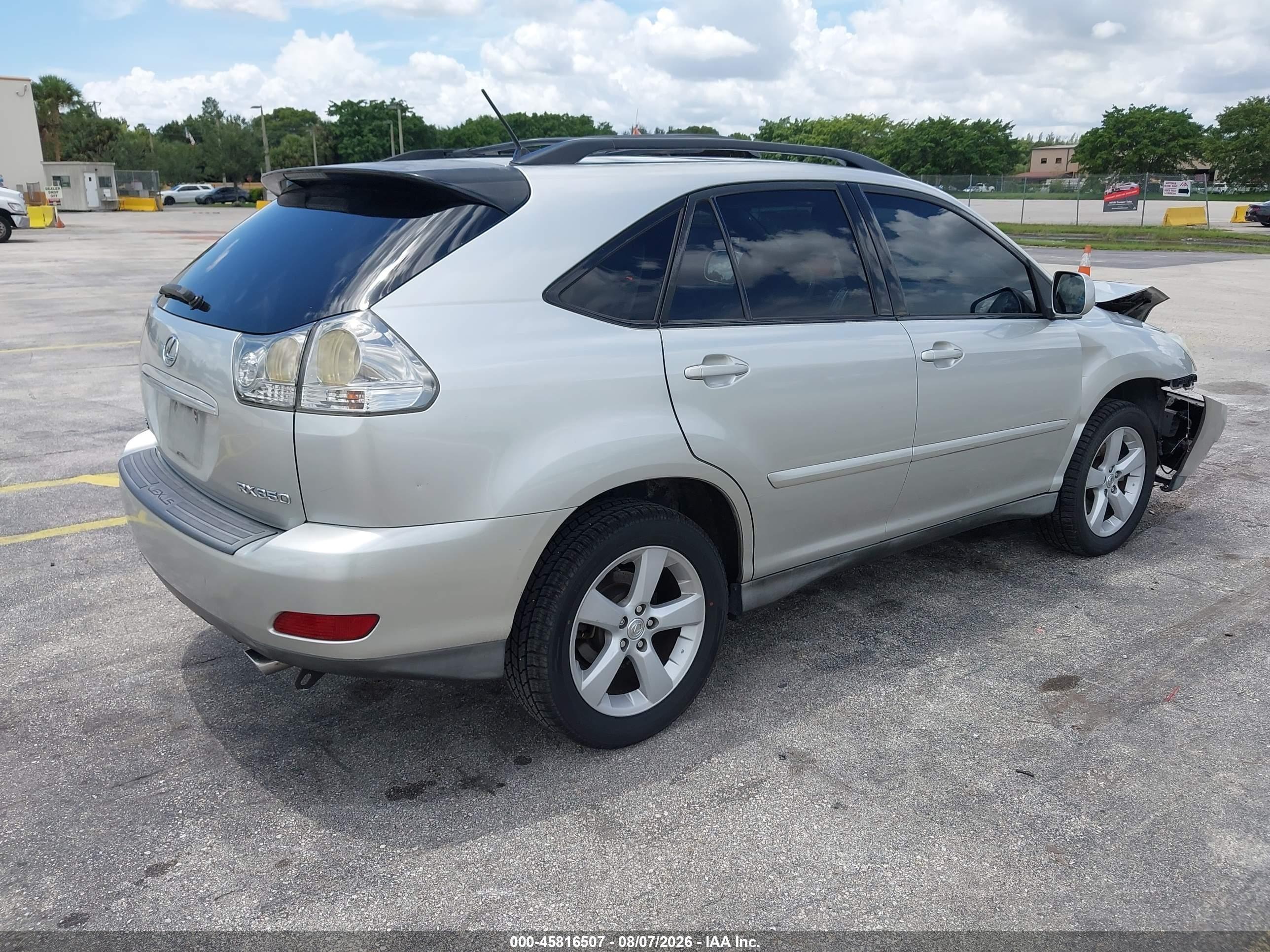 2007 Lexus Rx 350   Silver vin: 2T2GK31U97C014776